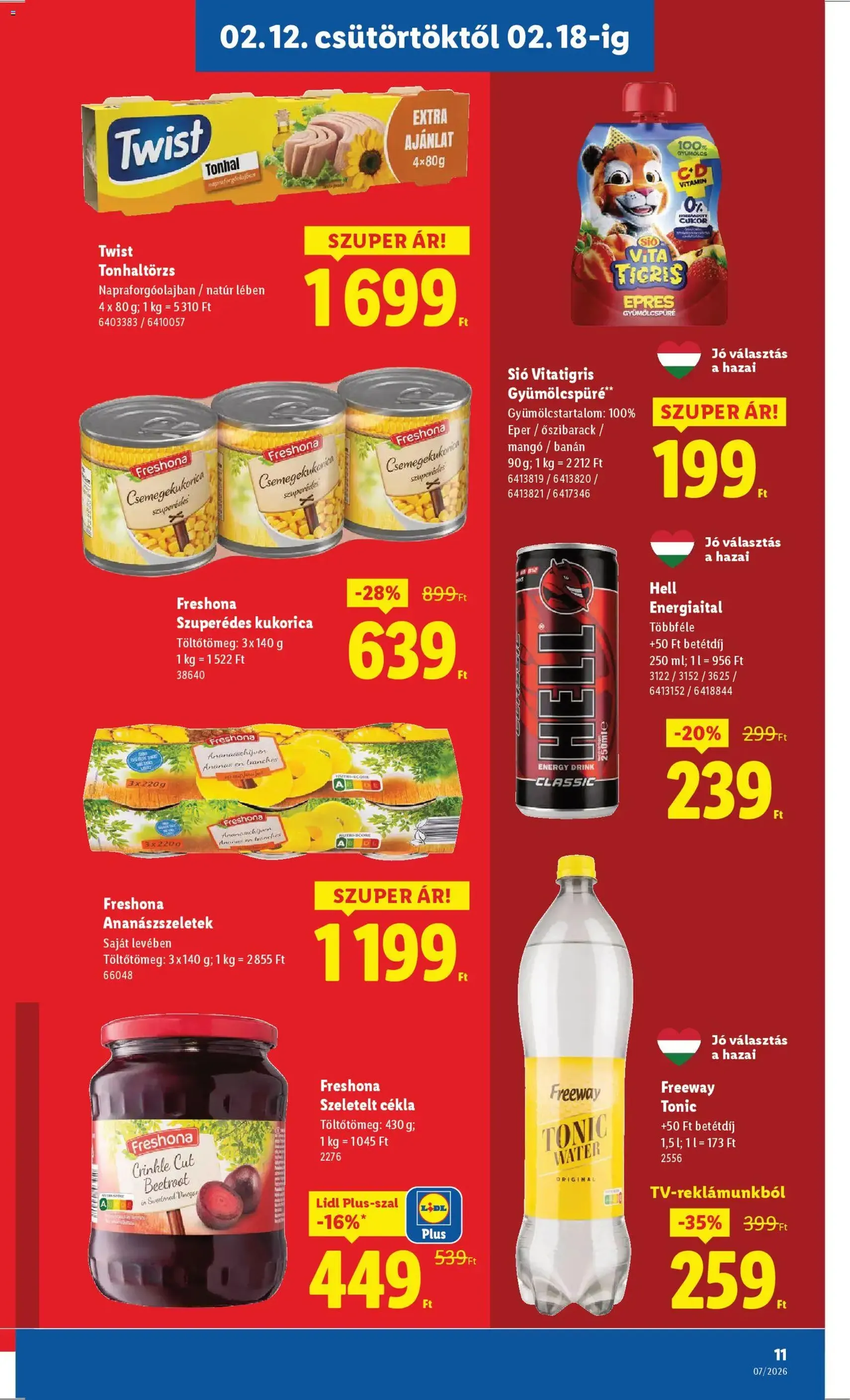 Lidl Akciós újság - 2026.02.12. érvényes szórólap 11 oldal 62 oldalból