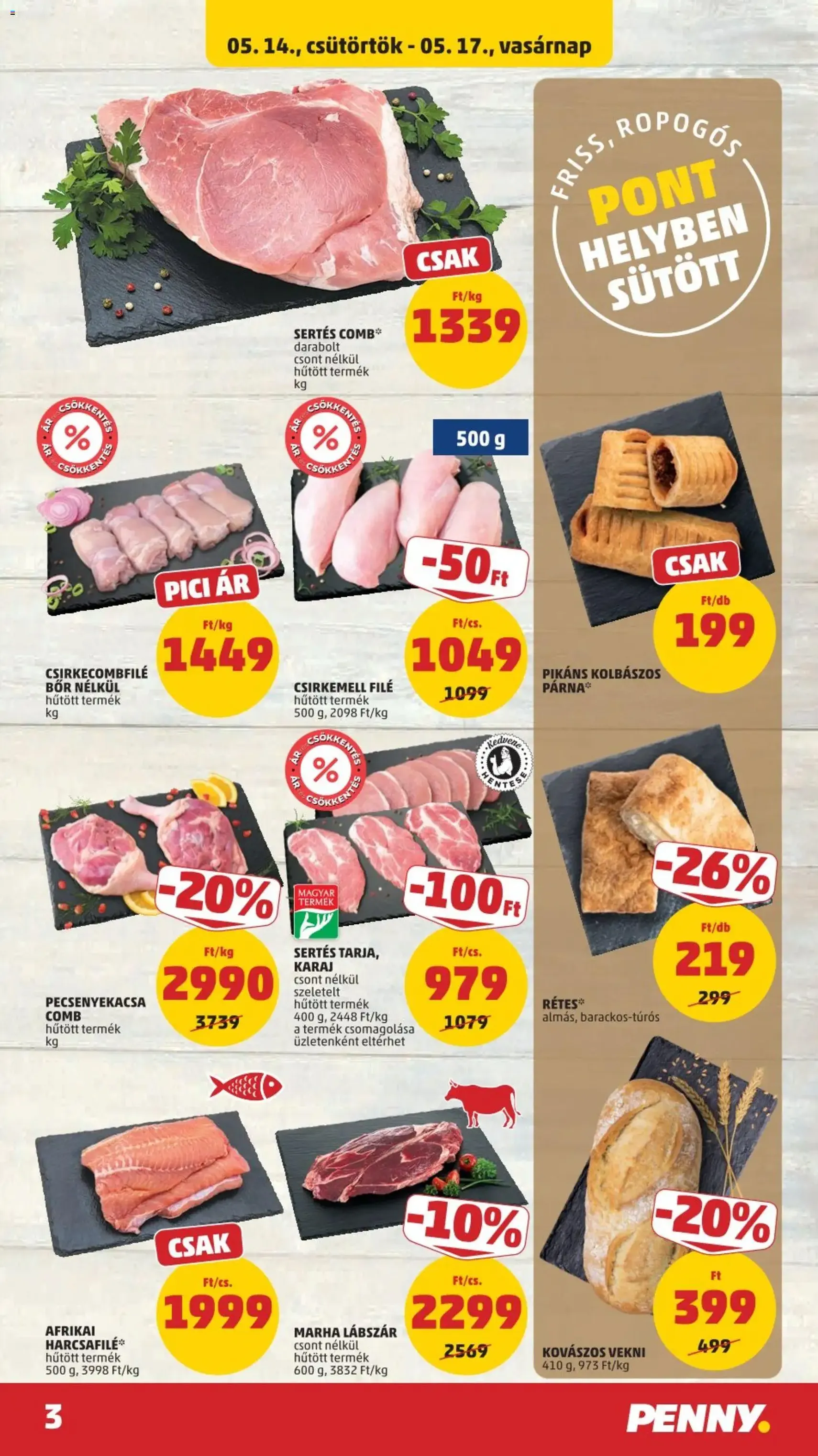 PENNY akciós újság - 2026.05.14. érvényes szórólap 3 oldal 39 oldalból