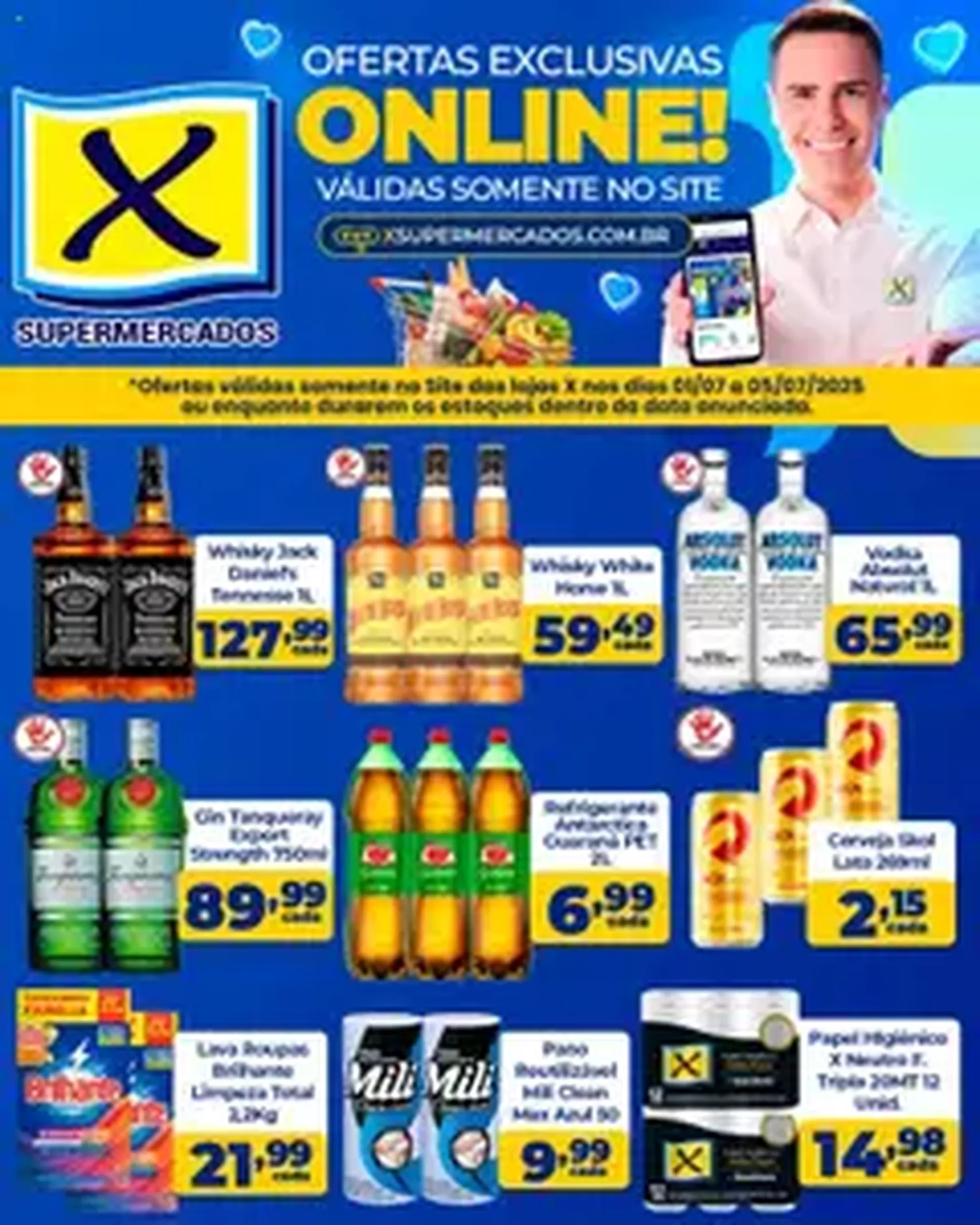 X Supermercados - Ofertas Especiais - folheto válido a partir de 01/07/2025 página 1 de 1