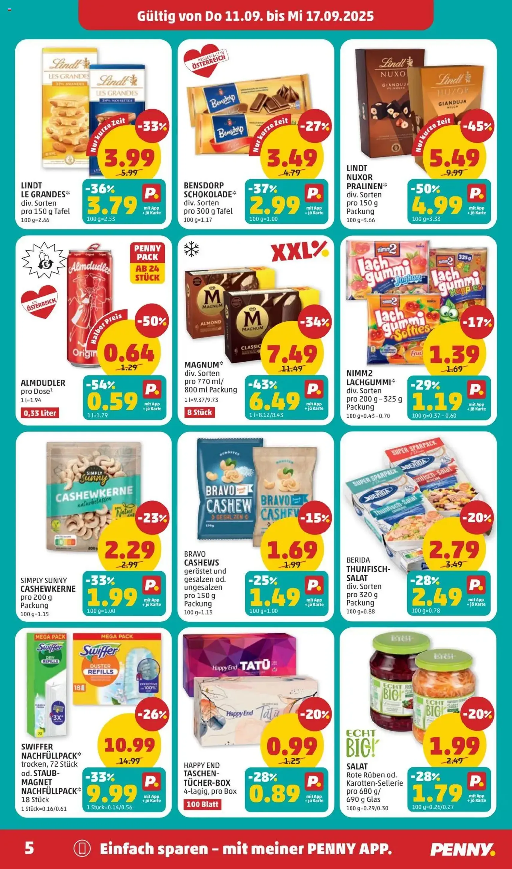 Penny Markt Flugblatt - Gültiger Prospekt ab 11.09.2025, Seite 5 von insgesamt 28 Penny Markt Flugblatt - Gültiger Prospekt ab 11.09.2025, Seite 5 von insgesamt 28
