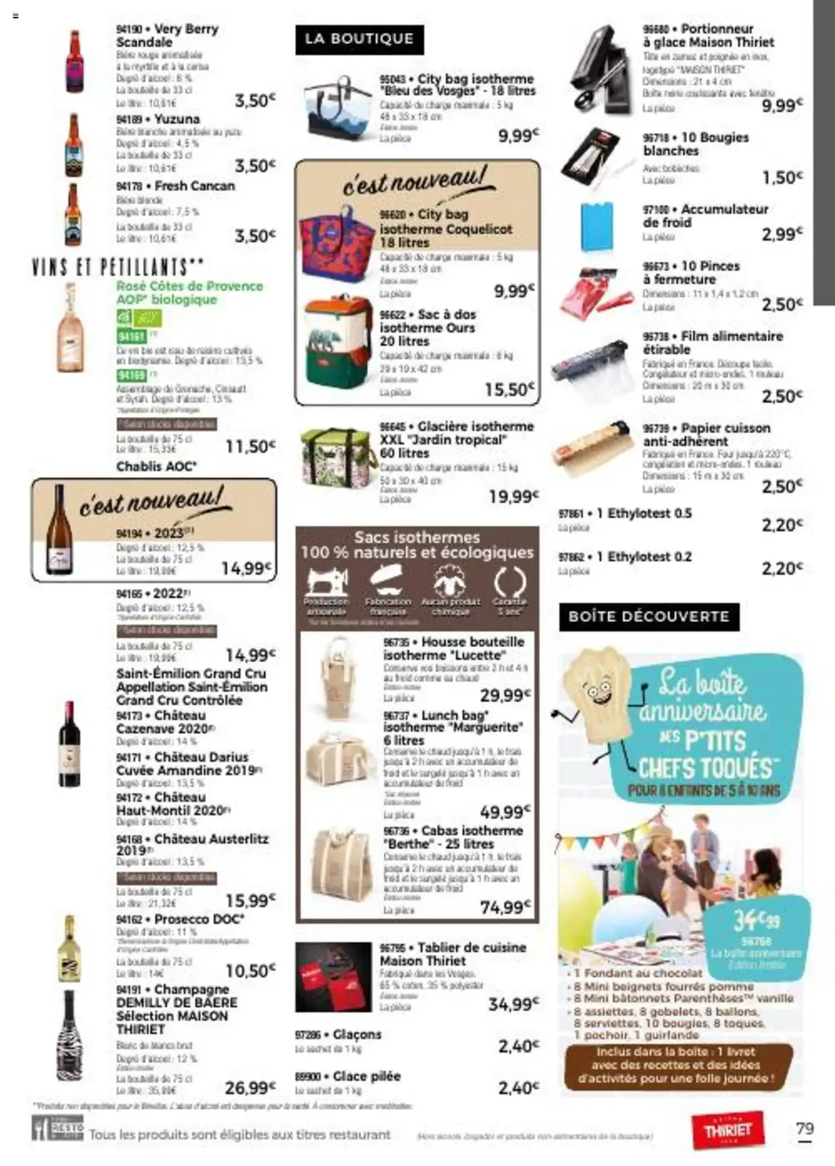 Thiriet catalogue livraison à domicile - brochure valable à partir du 11/07/2025, page 79 sur 80 Thiriet catalogue livraison à domicile - brochure valable à partir du 11/07/2025, page 79 sur 80