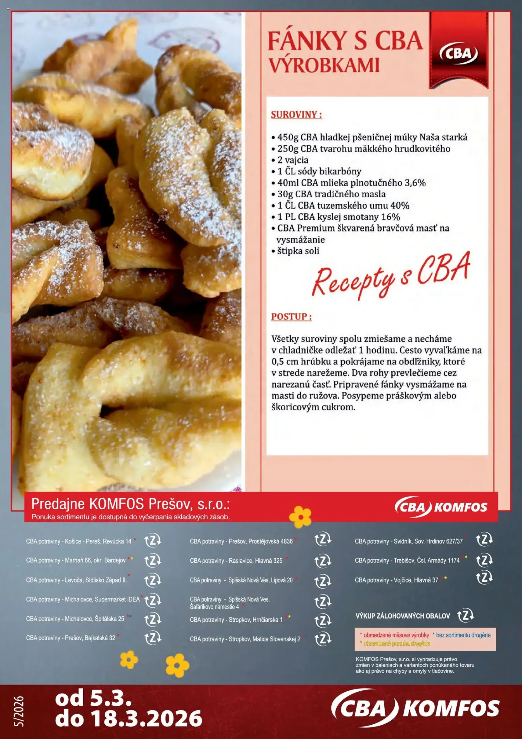 CBA Komfos leták - platný leták od 05.03.2026 strana 26 z 32