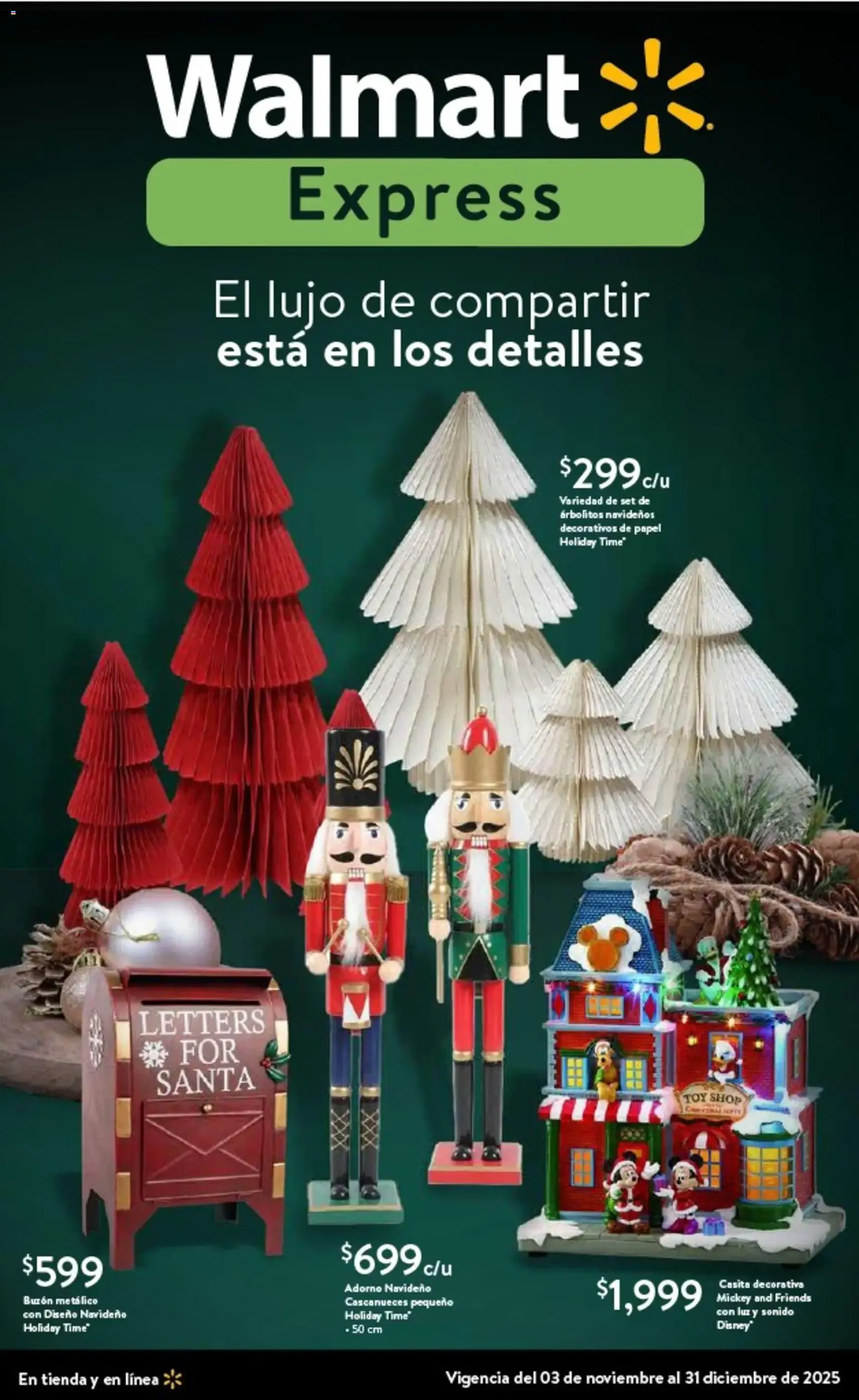 Walmart Express folleto Navidad - folleto válido desde 03/11/2025 página 1 de 4
