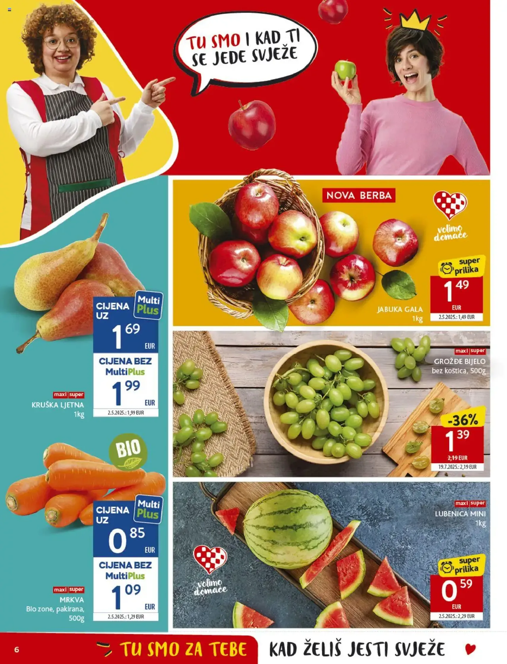 Konzum HR Akciós újság - 2025.08.27. érvényes szórólap 6 oldal 45 oldalból Konzum HR Akciós újság - 2025.08.27. érvényes szórólap 6 oldal 45 oldalból
