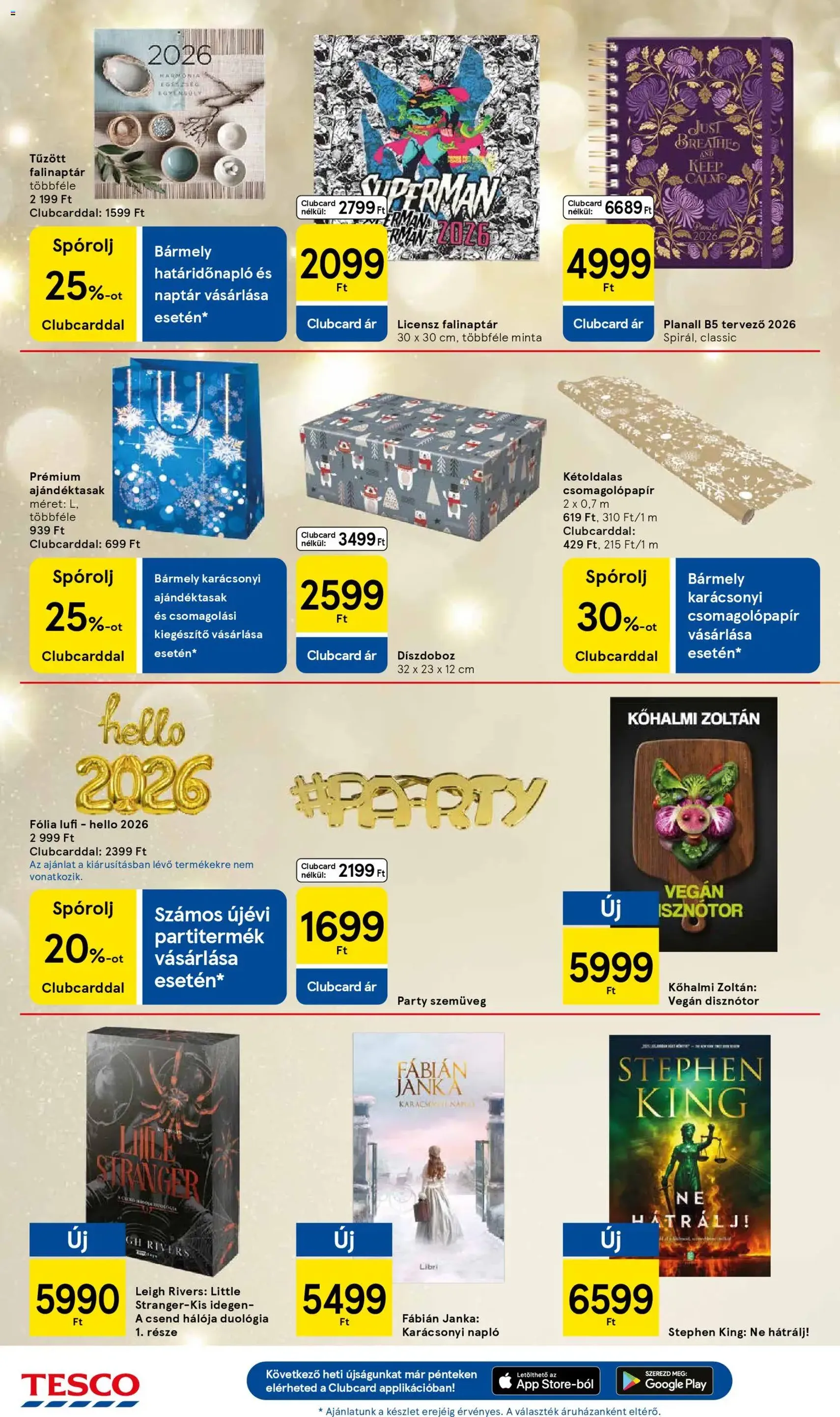 Tesco Hipermarket - Akciós újság - 2025.12.18. érvényes szórólap 32 oldal 34 oldalból