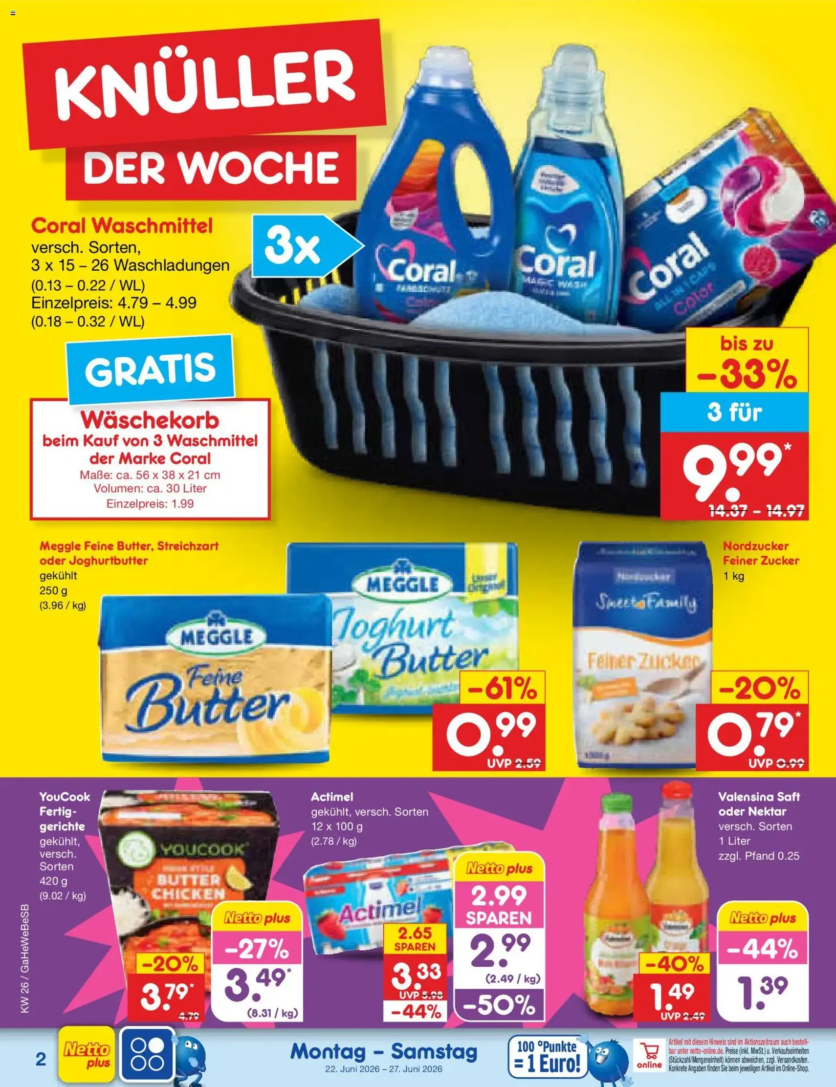 Netto Marken-Discount Prospekt - Gültiger Prospekt ab 22.06.2026, Seite 2 von insgesamt 62