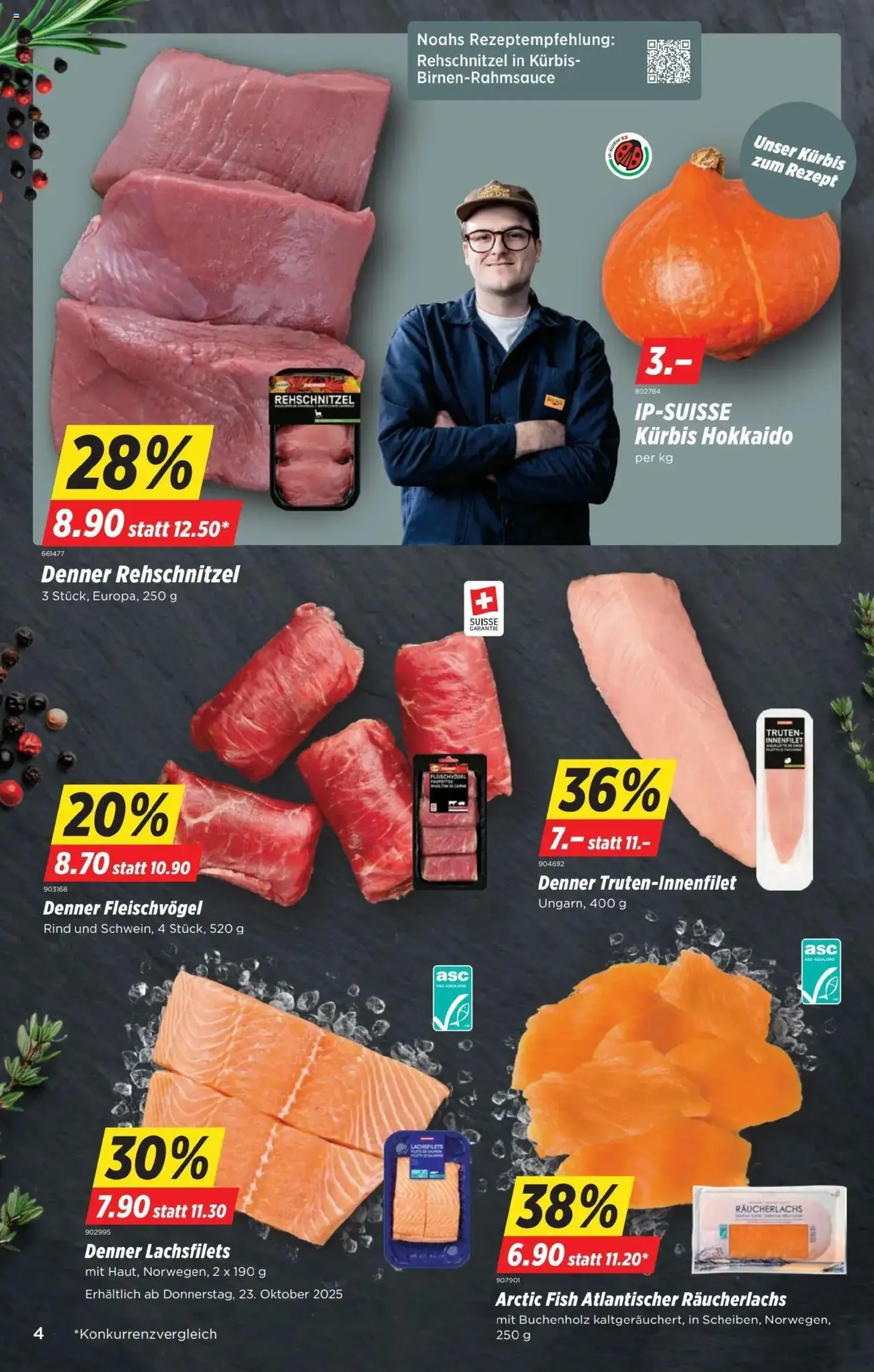 Denner Aktionen - Gültiger Prospekt ab 21.10.2025, Seite 4 von insgesamt 24 Denner Aktionen - Gültiger Prospekt ab 21.10.2025, Seite 4 von insgesamt 24