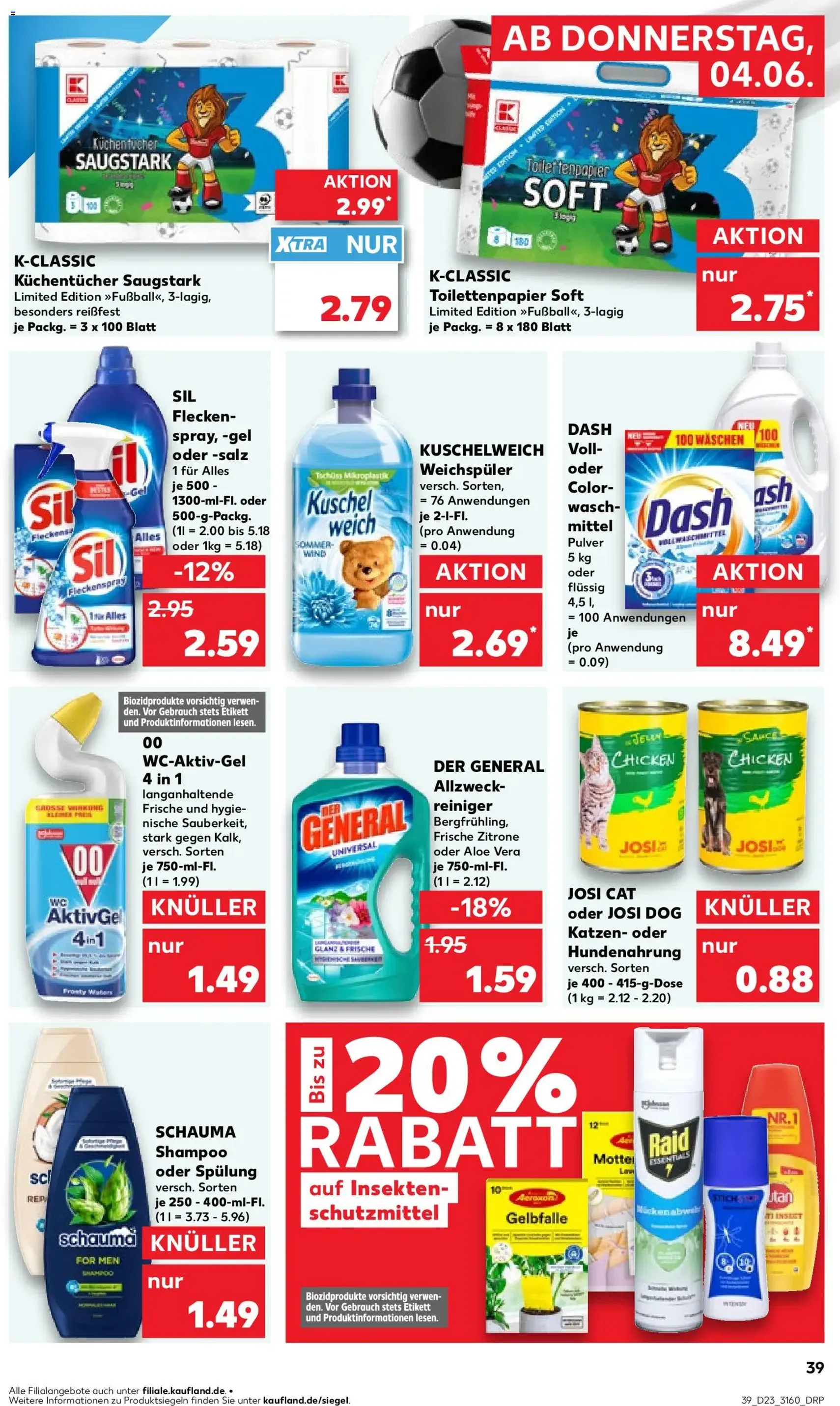 Kaufland Prospekt - Gültiger Prospekt ab 04.06.2026, Seite 39 von insgesamt 62