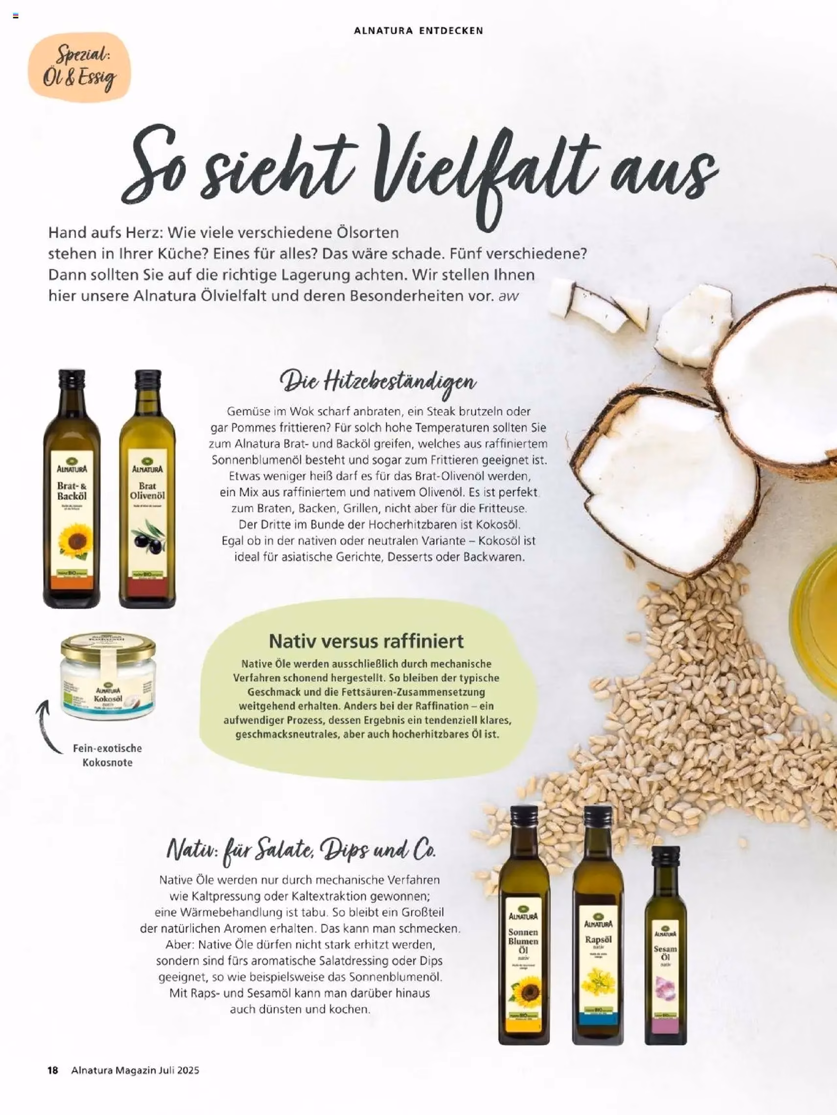 Alnatura Prospekt - Gültiger Prospekt ab 01.07.2025, Seite 18 von insgesamt 60