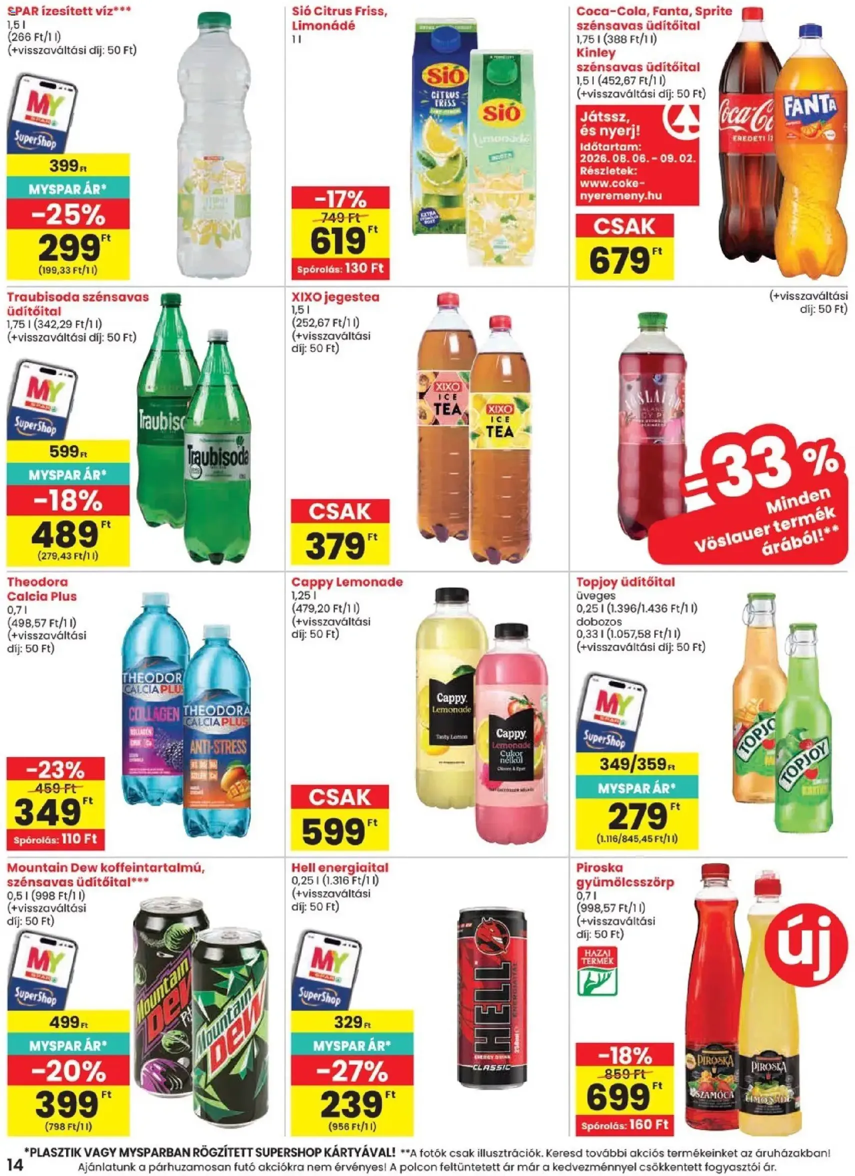 Spar akciós újság - 2026.08.06. érvényes szórólap 14 oldal 20 oldalból
