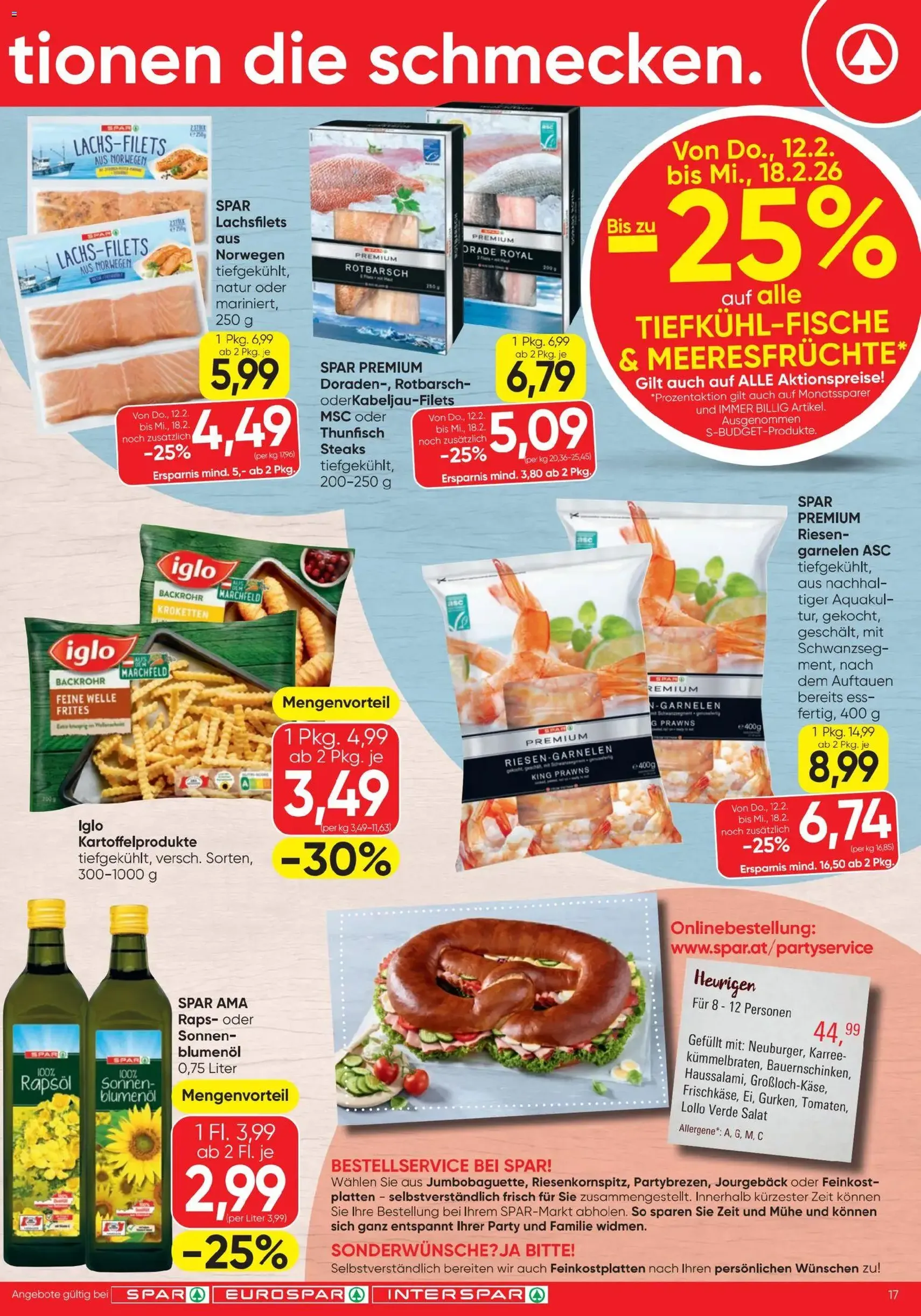 Spar Flugblatt - Gültiger Prospekt ab 12.02.2026, Seite 17 von insgesamt 20