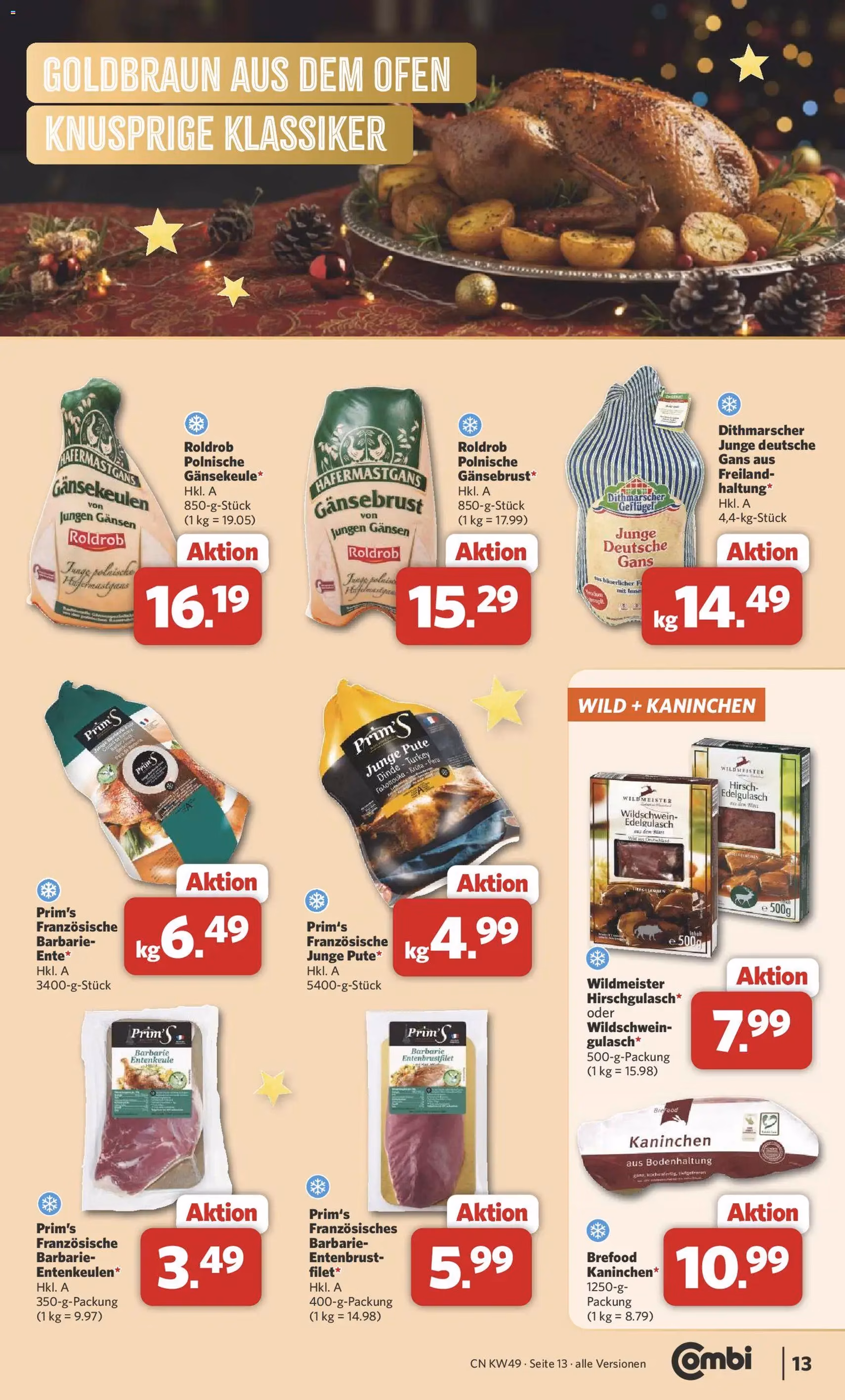 Combi Prospekt - Gültiger Prospekt ab 01.12.2025, Seite 13 von insgesamt 38