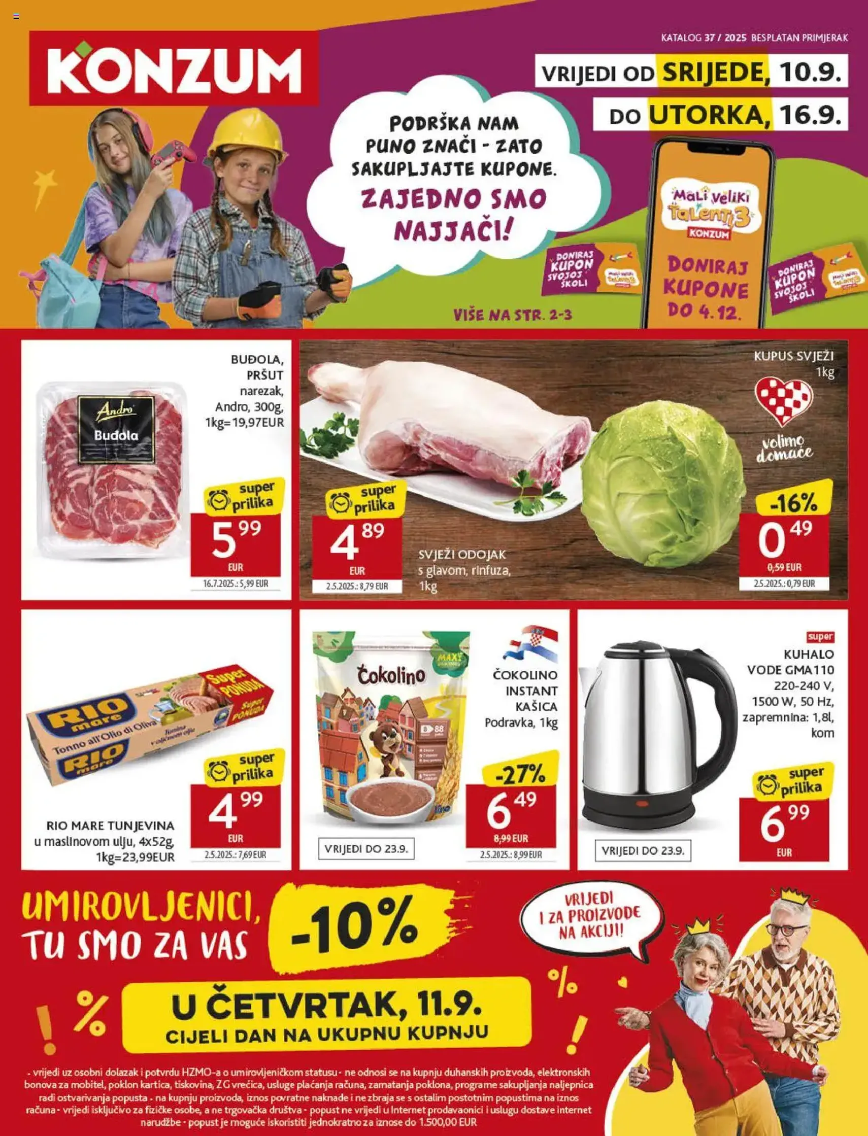 Konzum HR Akciós újság - 2025.09.10. érvényes szórólap 1 oldal 51 oldalból