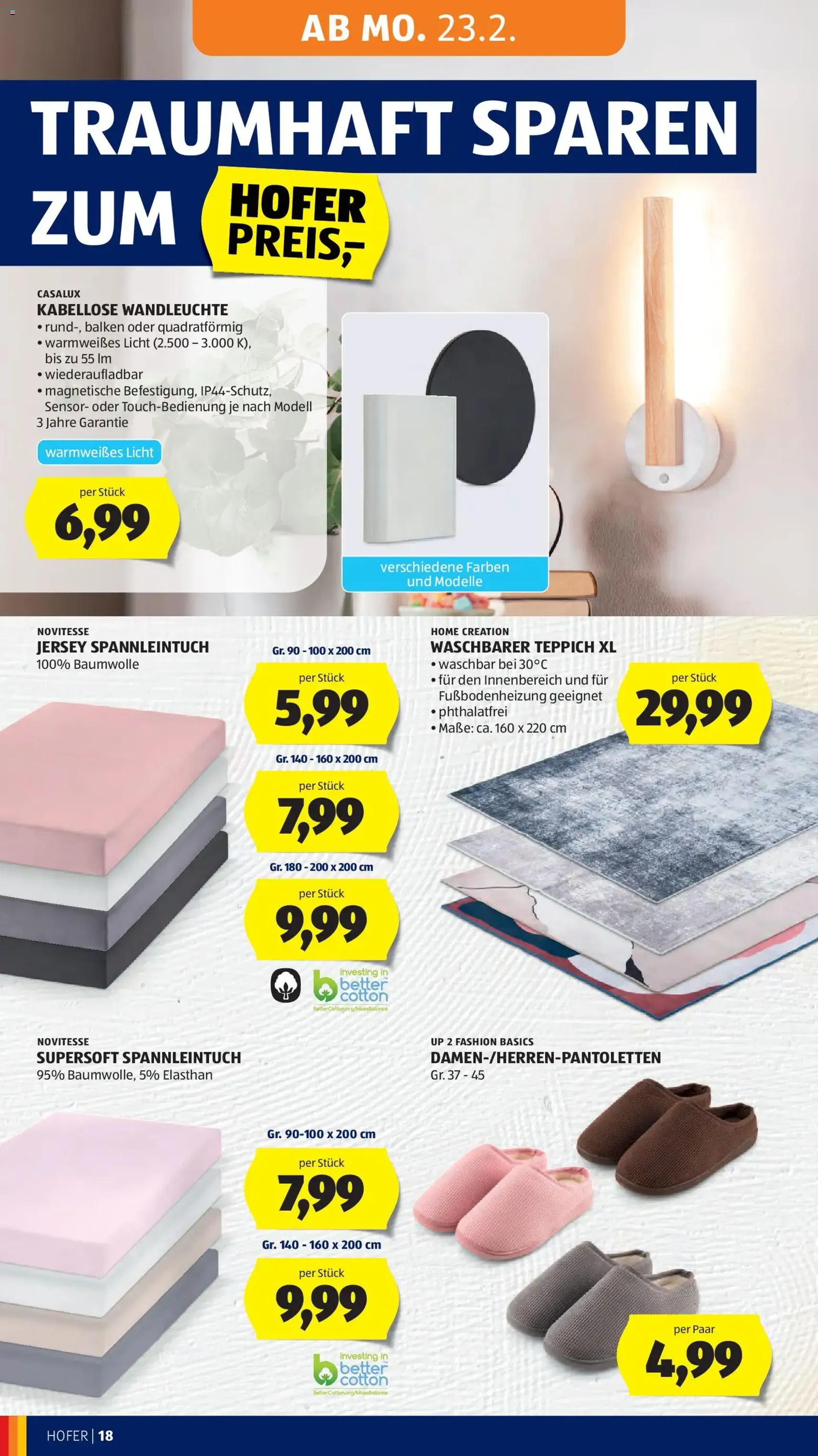 Hofer Flugblatt - Gültiger Prospekt ab 20.02.2026, Seite 22 von insgesamt 37