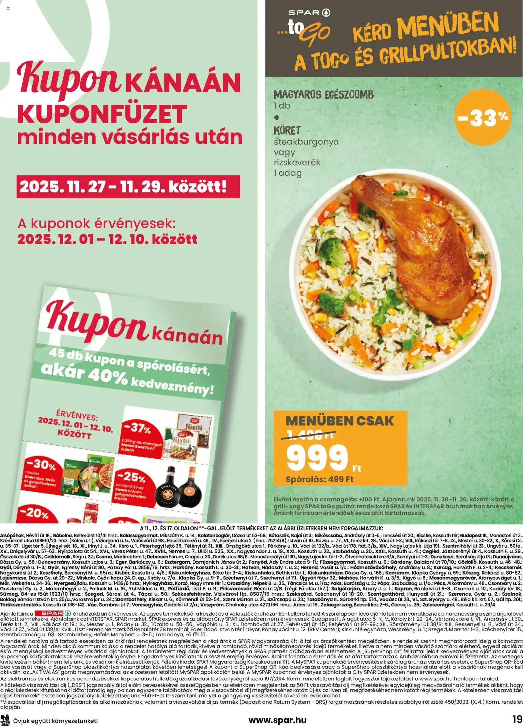 Spar Black Friday - 2025.11.20. érvényes szórólap 19 oldal 20 oldalból