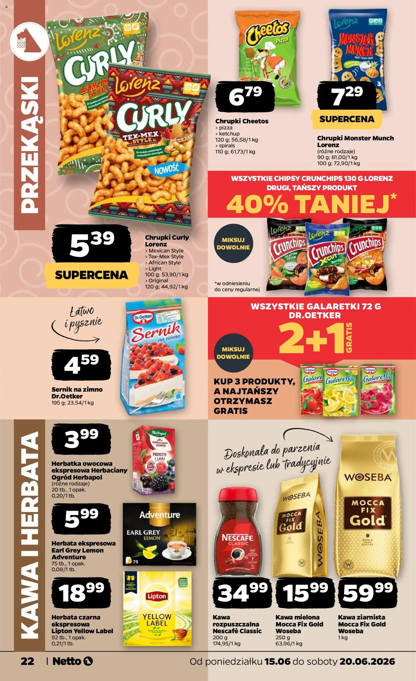 Netto gazetka od poniedziałku spożywcza - ważny gazetka od 15.06.2026 strona 22 z 35