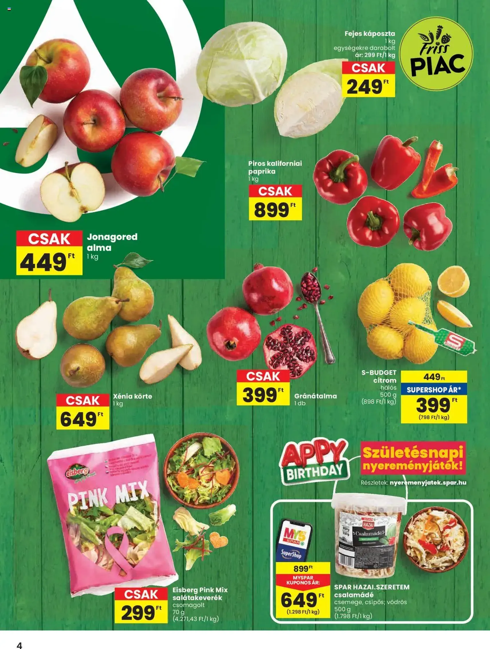 Spar Akciós újság - 2025.10.16. érvényes szórólap 4 oldal 20 oldalból Spar Akciós újság - 2025.10.16. érvényes szórólap 4 oldal 20 oldalból