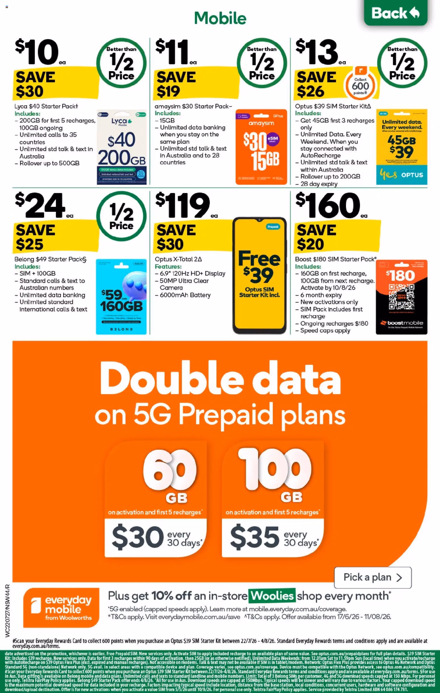 Woolworths catalogue - valid flyer from 22/07/2026, page 44 of 48