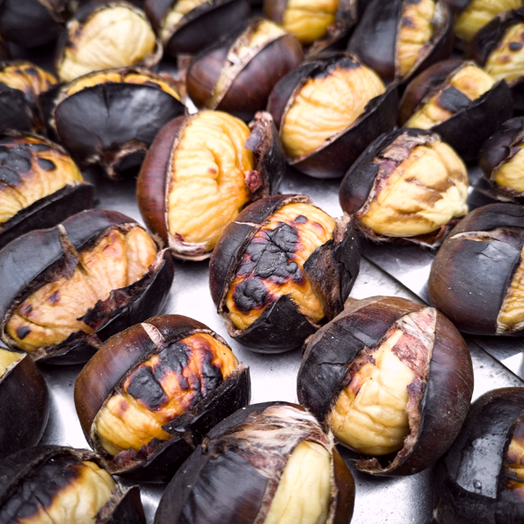 Castagne semplici al forno
