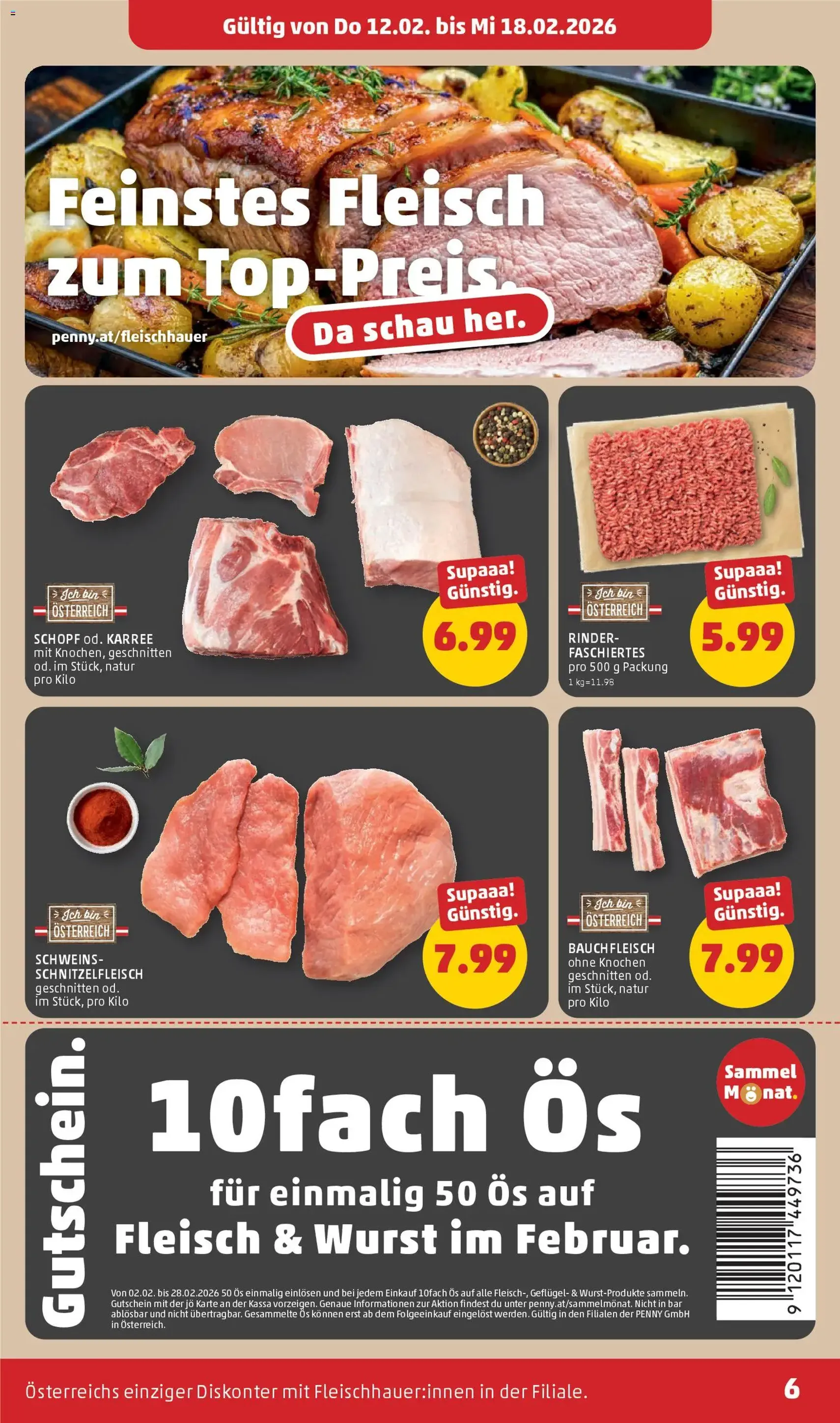 Penny Markt Flugblatt - Gültiger Prospekt ab 12.02.2026, Seite 6 von insgesamt 32