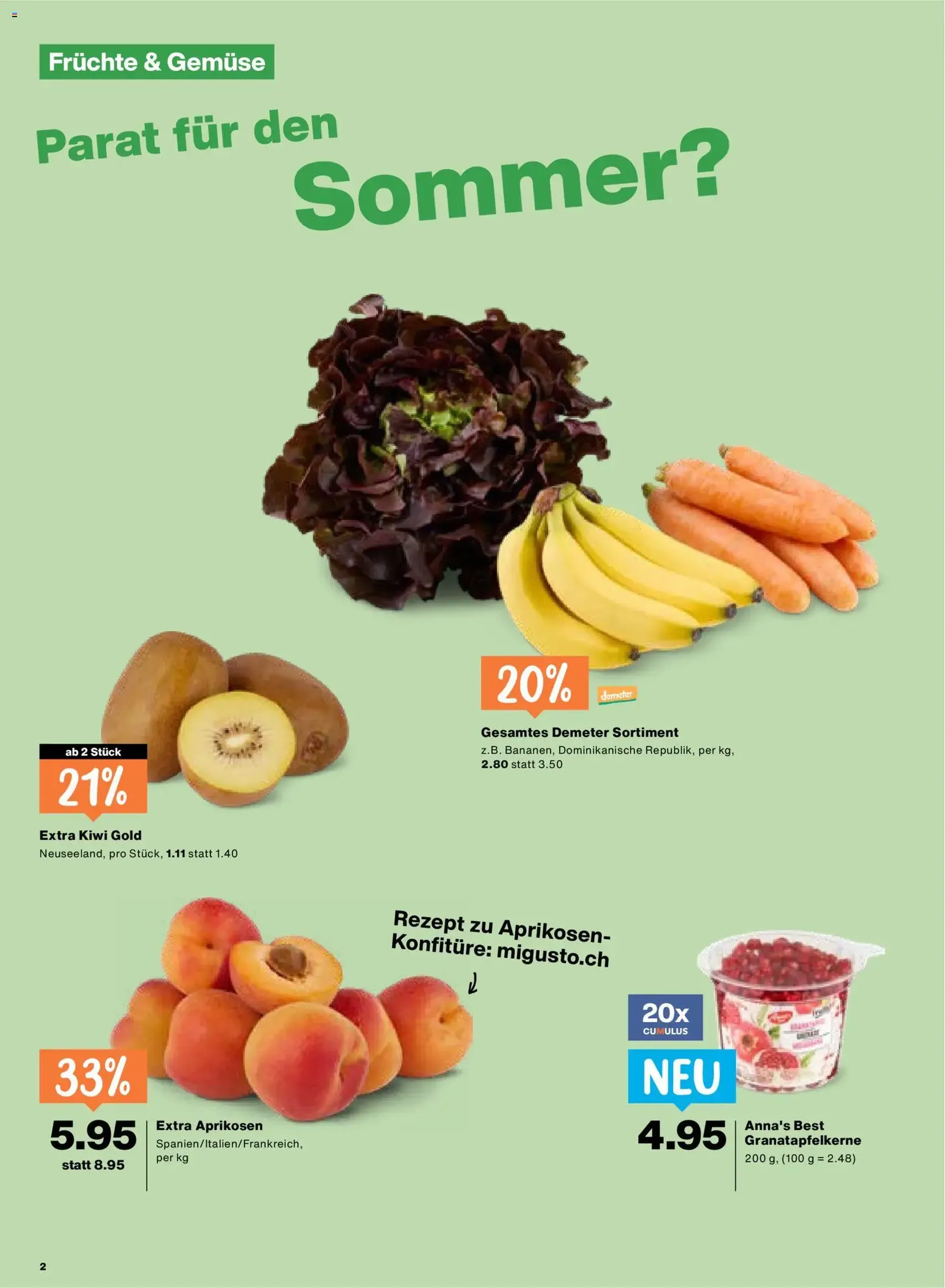Migros aktionen - Gültiger Prospekt ab 28.05.2026, Seite 2 von insgesamt 24