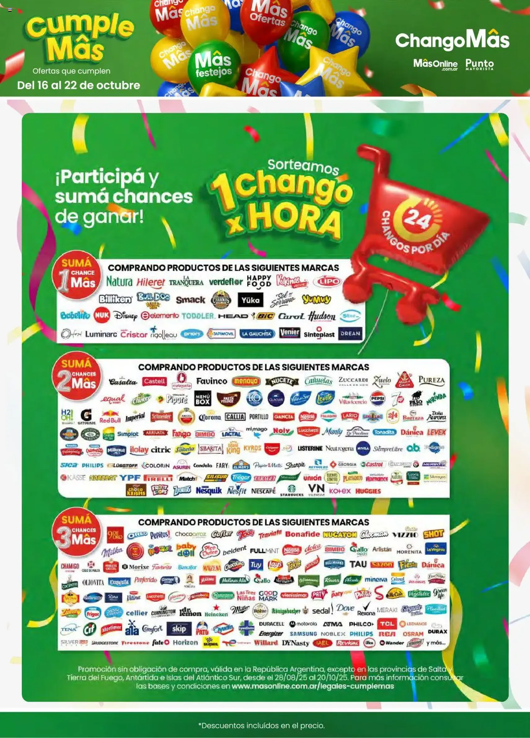 Changomas ofertas - folleto válido desde 16/10/2025 página 16 de 17 Changomas ofertas - folleto válido desde 16/10/2025 página 16 de 17