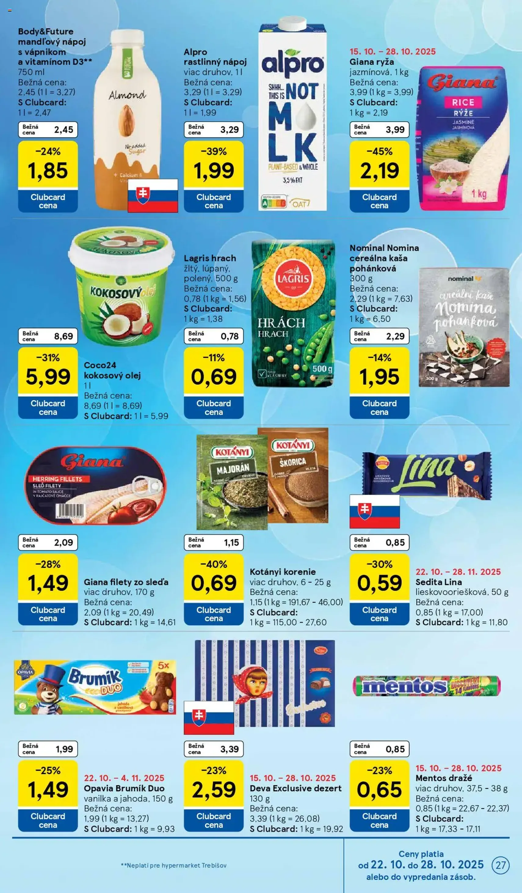 Tesco Hypermarket - leták - platný leták od 22.10.2025 strana 27 z 40 Tesco Hypermarket - leták - platný leták od 22.10.2025 strana 27 z 40