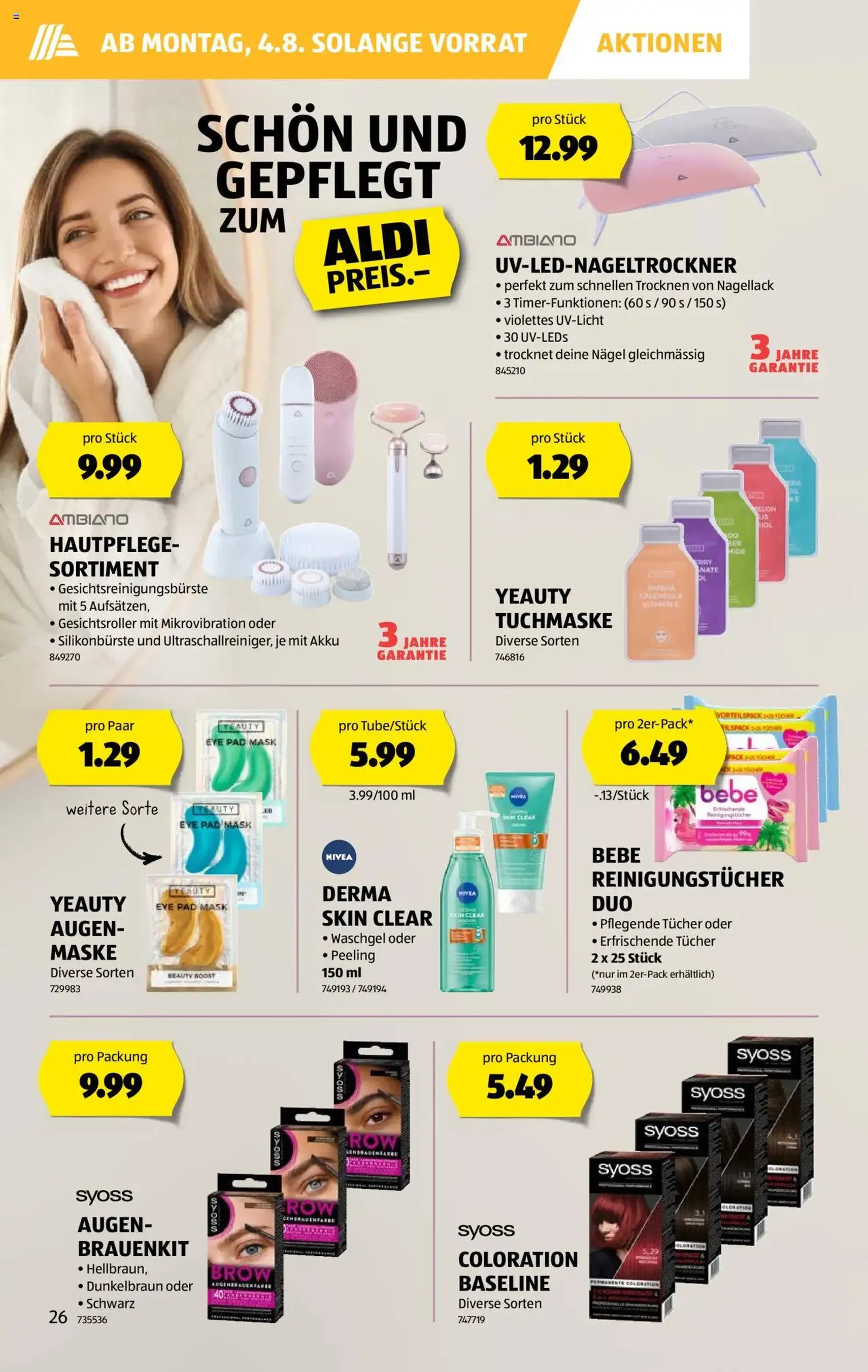 Aldi Aktionen - Gültiger Prospekt ab 31.07.2025, Seite 26 von insgesamt 35 Aldi Aktionen - Gültiger Prospekt ab 31.07.2025, Seite 26 von insgesamt 35