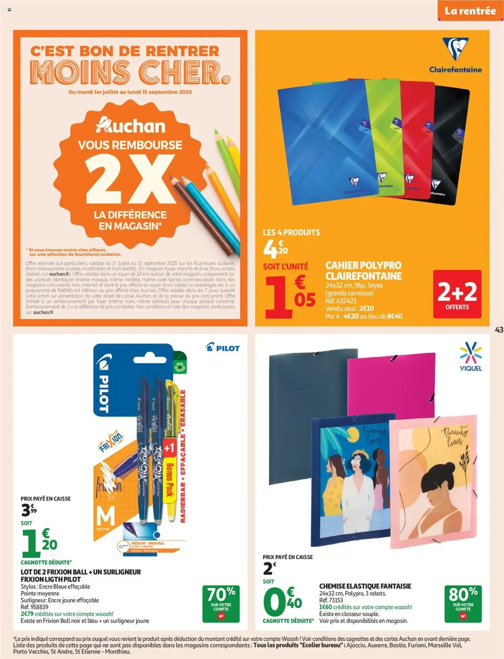 Auchan prospectus - brochure valable à partir du 29/07/2025, page 43 sur 49 Auchan prospectus - brochure valable à partir du 29/07/2025, page 43 sur 49