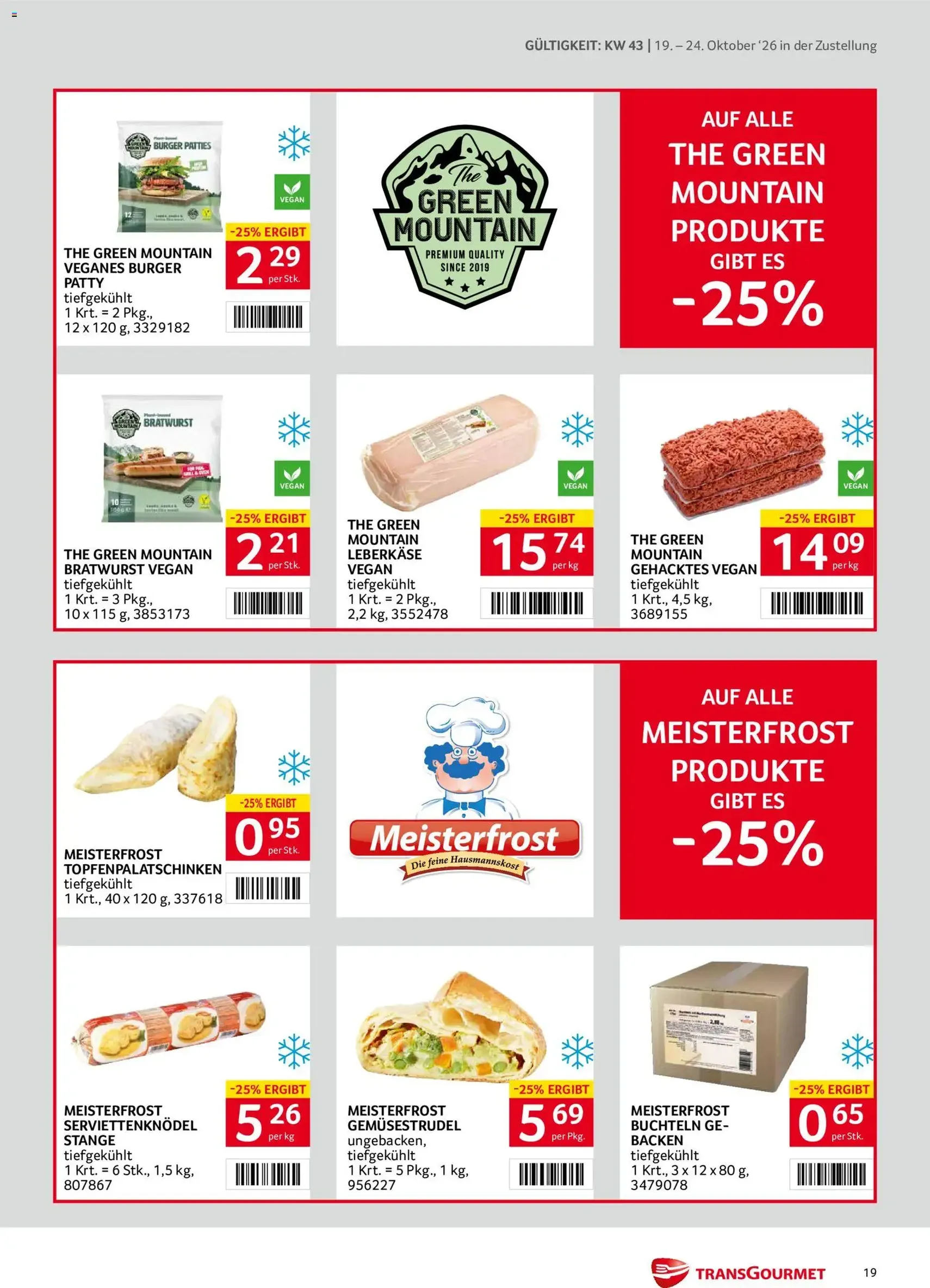 Transgourmet Flugblatt - Gültiger Prospekt ab 19.10.2026, Seite 19 von insgesamt 40