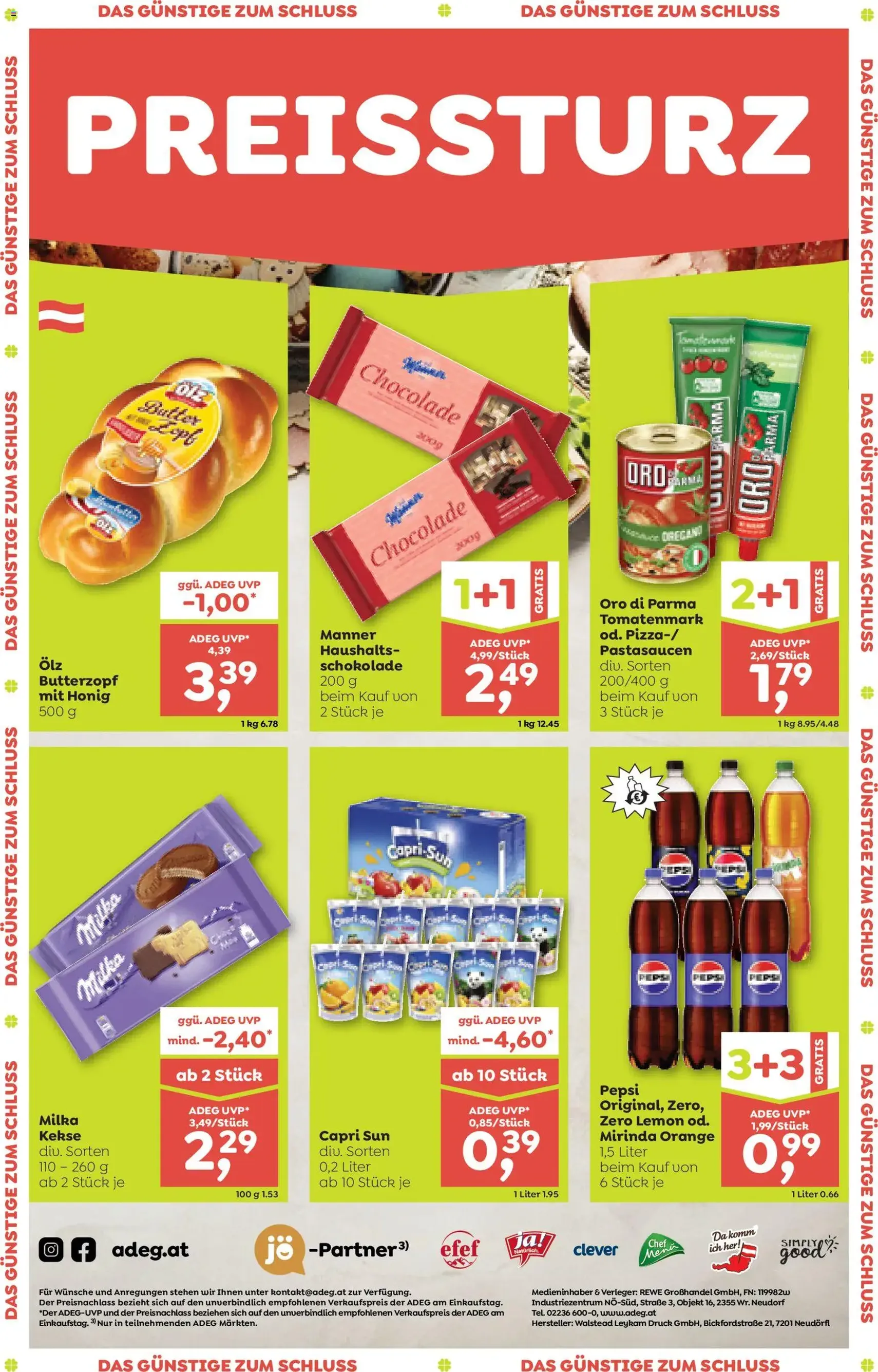 ADEG Flugblatt - Gültiger Prospekt ab 19.03.2026, Seite 8 von insgesamt 8