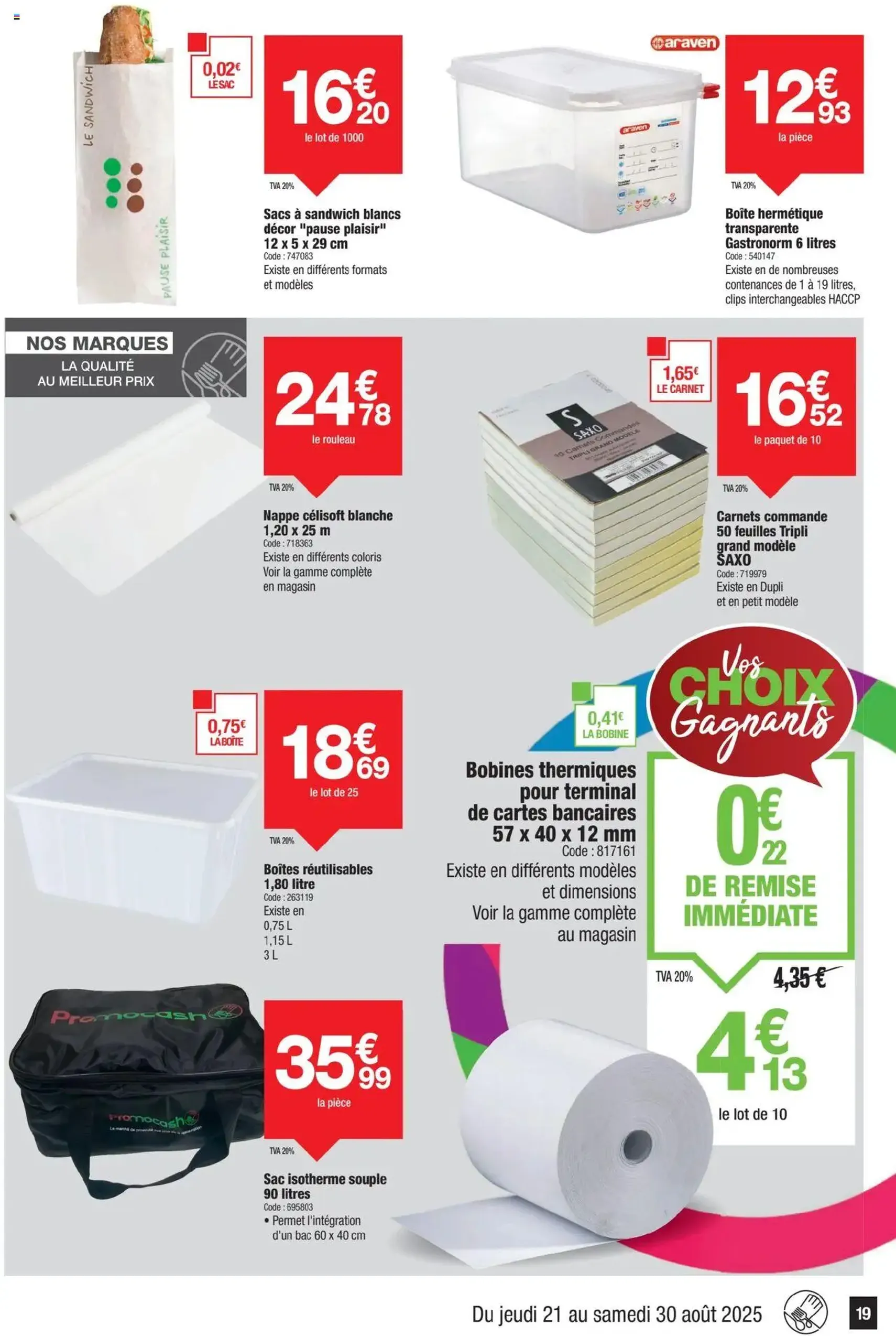 Promocash catalogue - brochure valable à partir du 21/08/2025, page 19 sur 24 Promocash catalogue - brochure valable à partir du 21/08/2025, page 19 sur 24