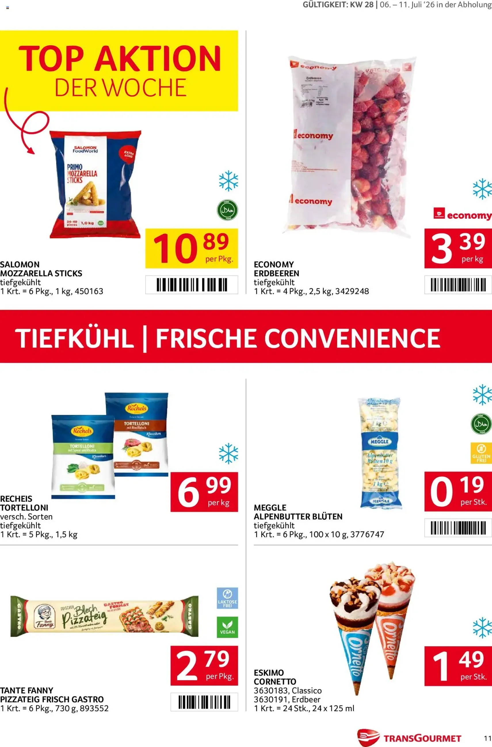 Transgourmet Flugblatt - Gültiger Prospekt ab 06.07.2026, Seite 11 von insgesamt 28