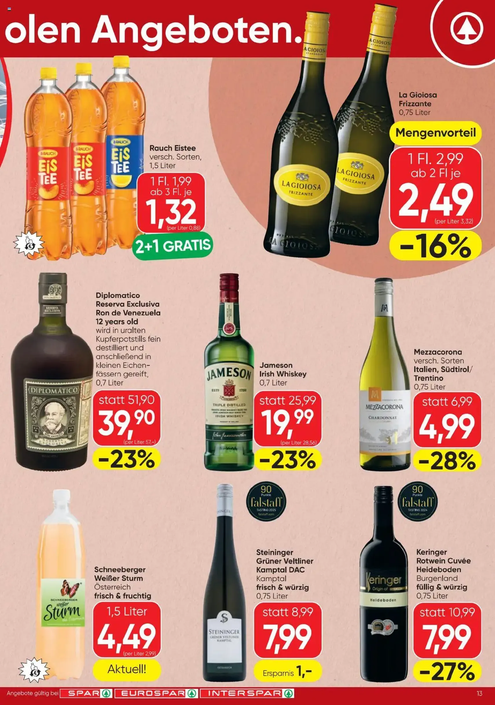 Spar Flugblatt - Gültiger Prospekt ab 28.08.2025, Seite 13 von insgesamt 20 Spar Flugblatt - Gültiger Prospekt ab 28.08.2025, Seite 13 von insgesamt 20