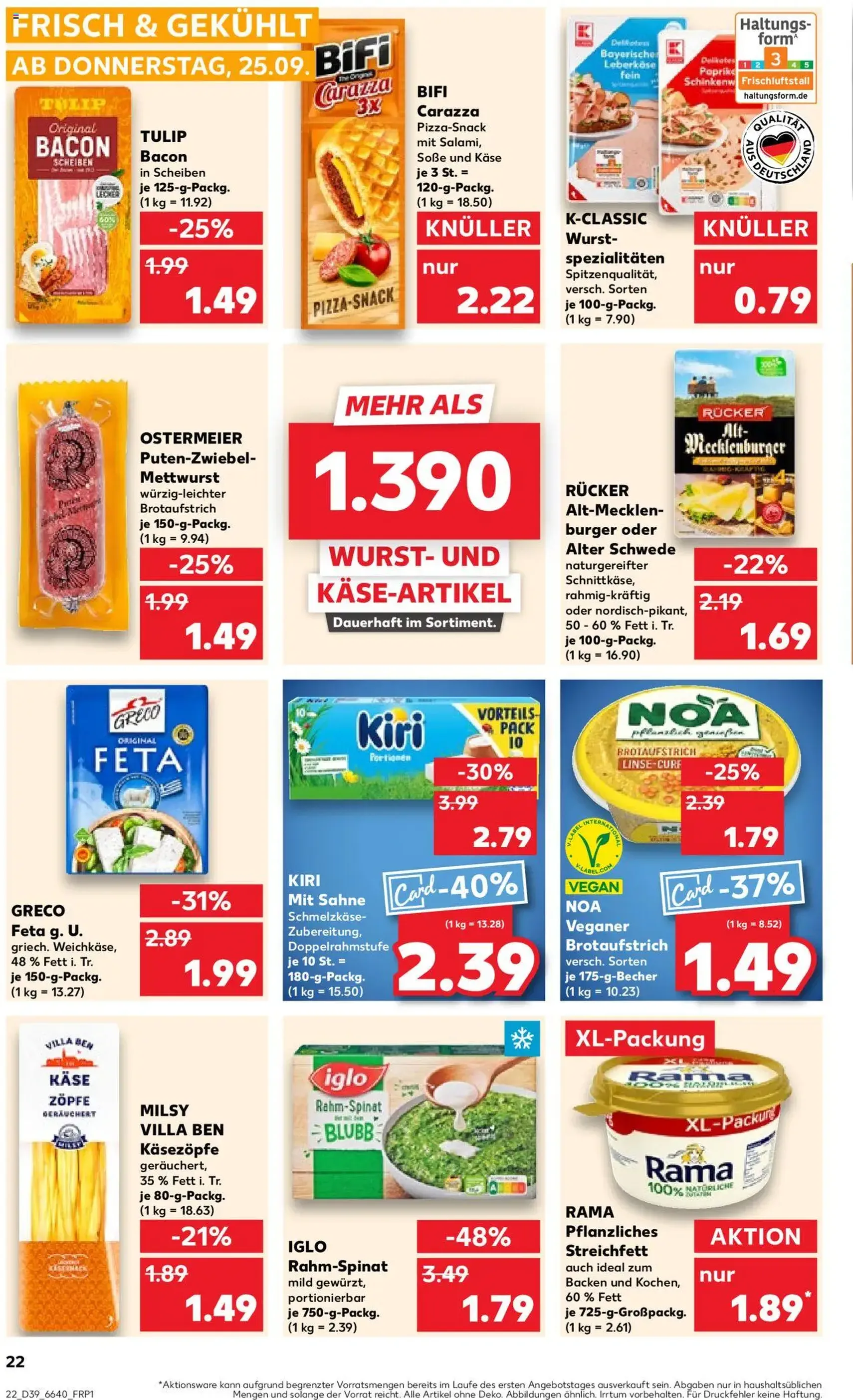 Kaufland Prospekt - Gültiger Prospekt ab 25.09.2025, Seite 22 von insgesamt 60