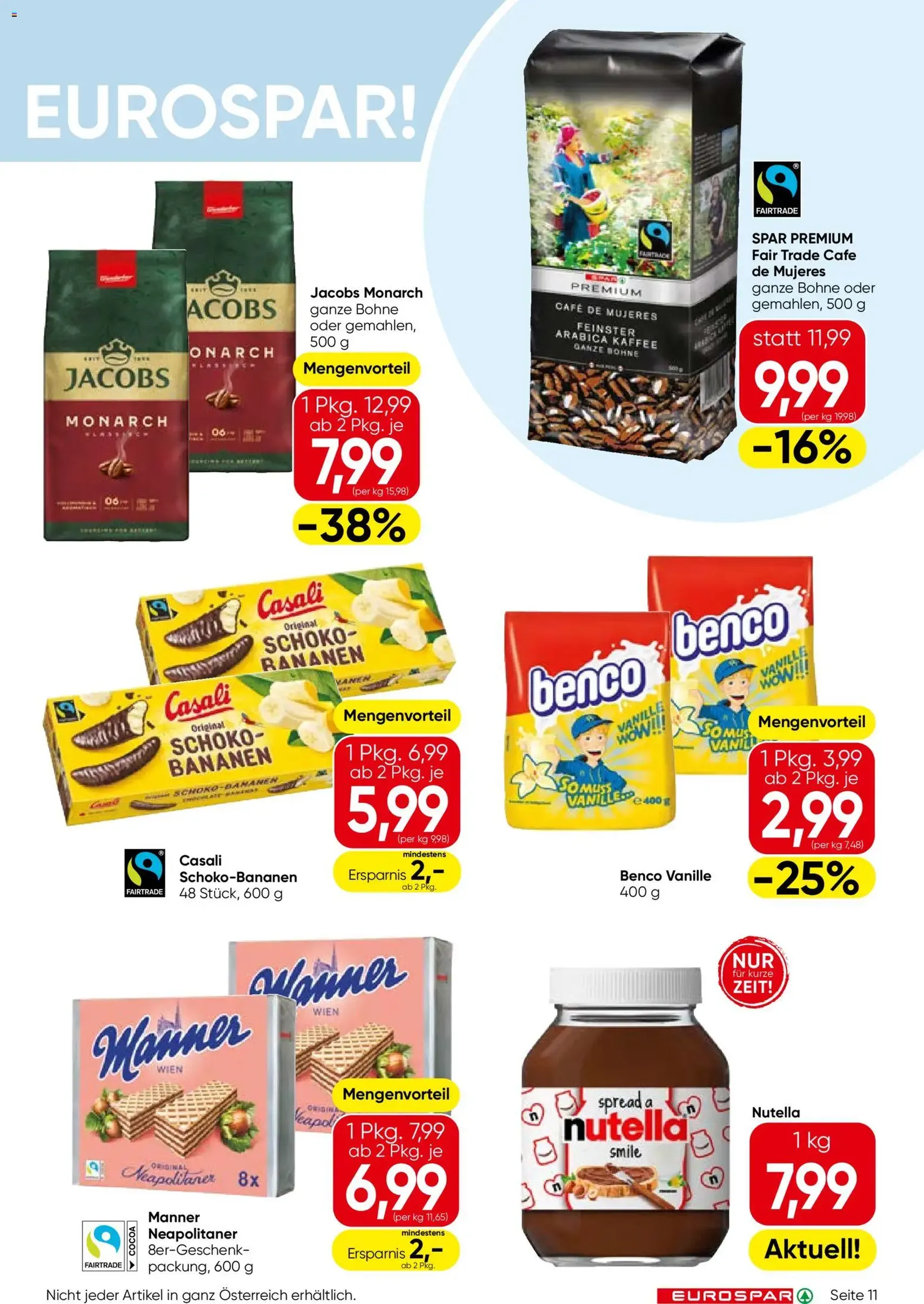 Eurospar Flugblatt - Gültiger Prospekt ab 30.07.2026, Seite 11 von insgesamt 16
