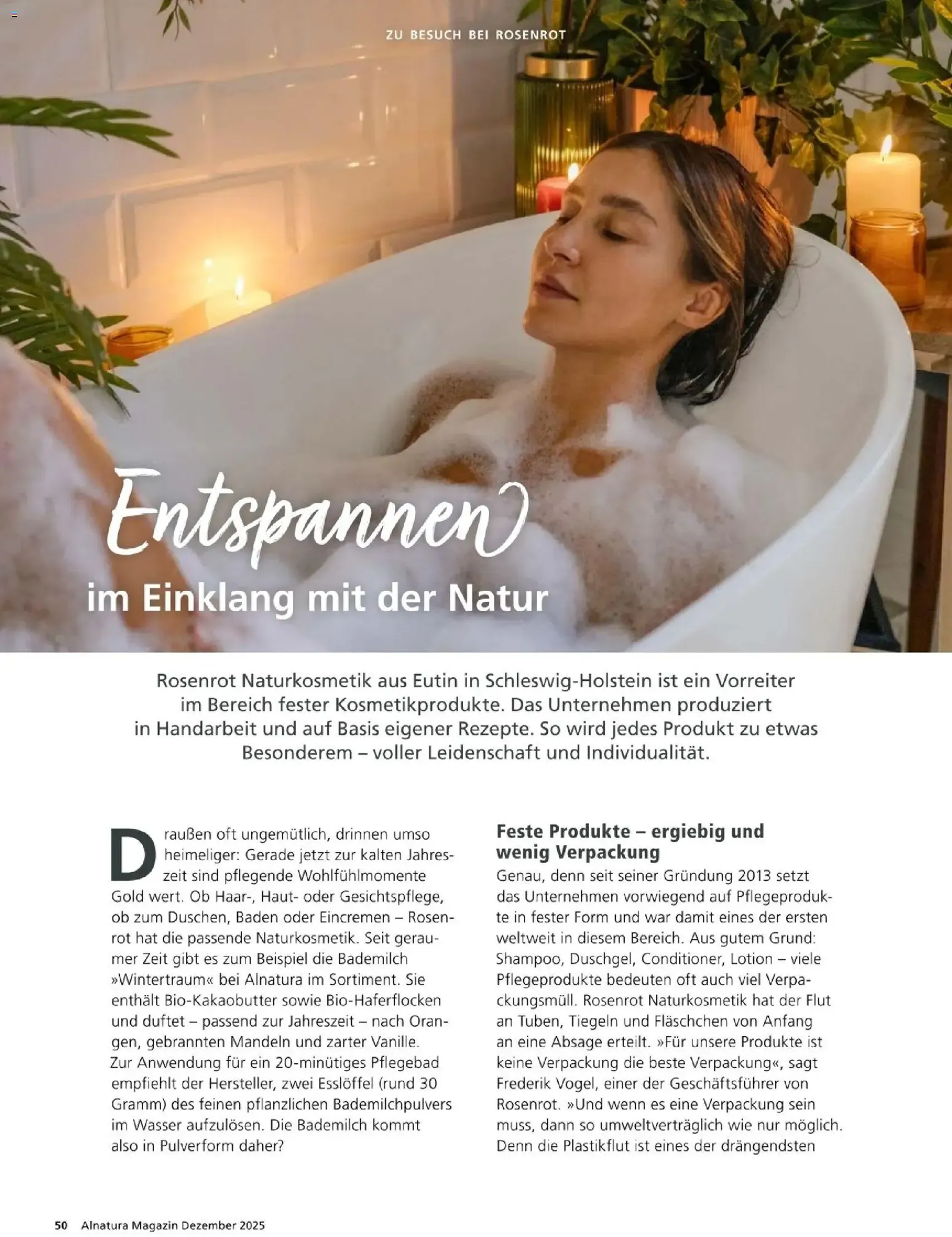 Alnatura Prospekt - Gültiger Prospekt ab 01.12.2025, Seite 50 von insgesamt 64