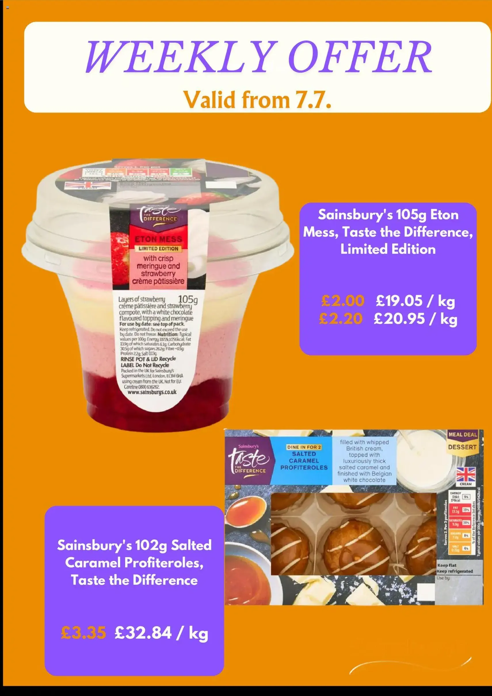 Sainsbury's - Offers - valid flyer from 07/07/2026, page 5 of 5