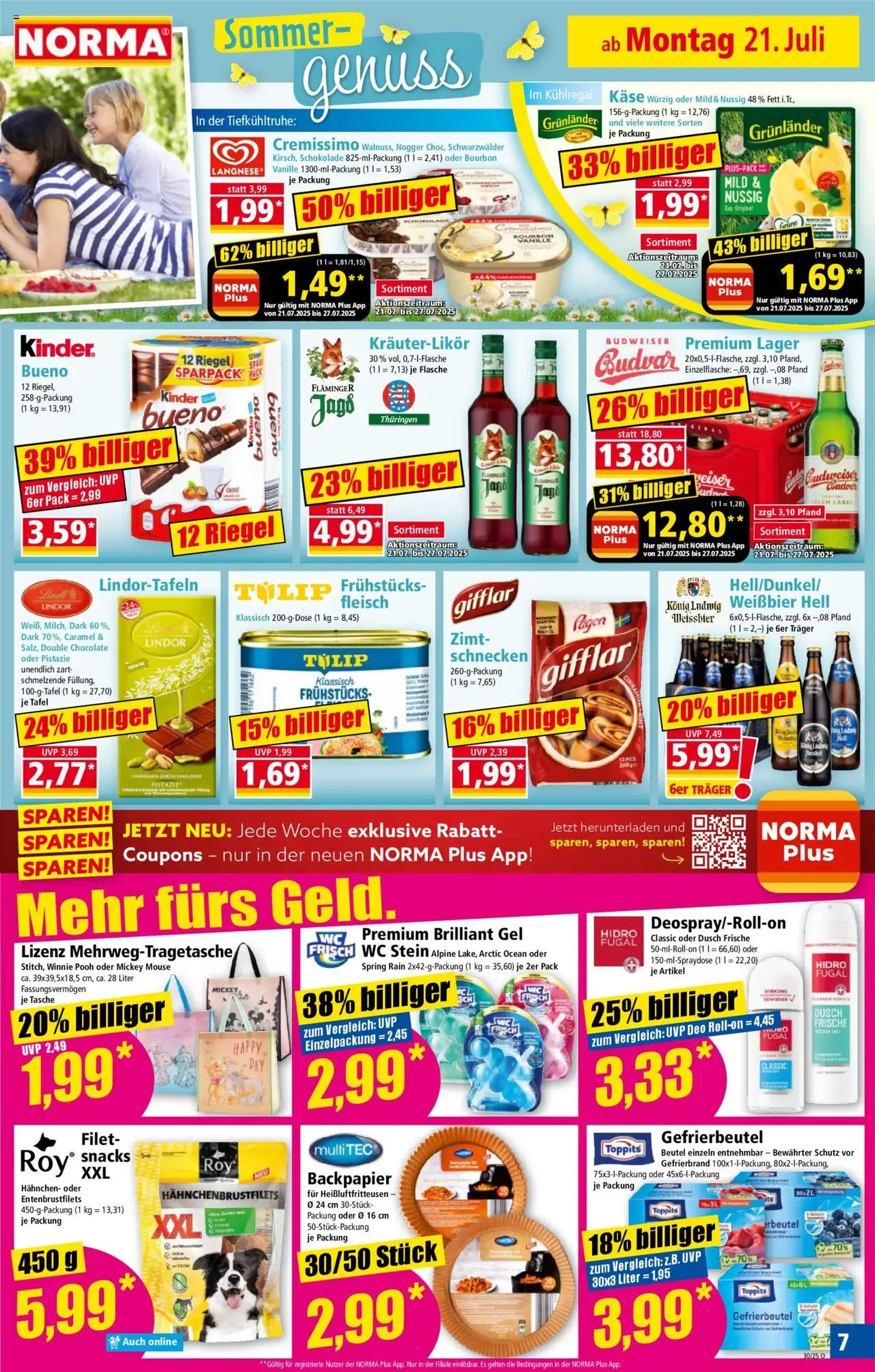 Norma Prospekt - Gültiger Prospekt ab 21.07.2025, Seite 7 von insgesamt 18