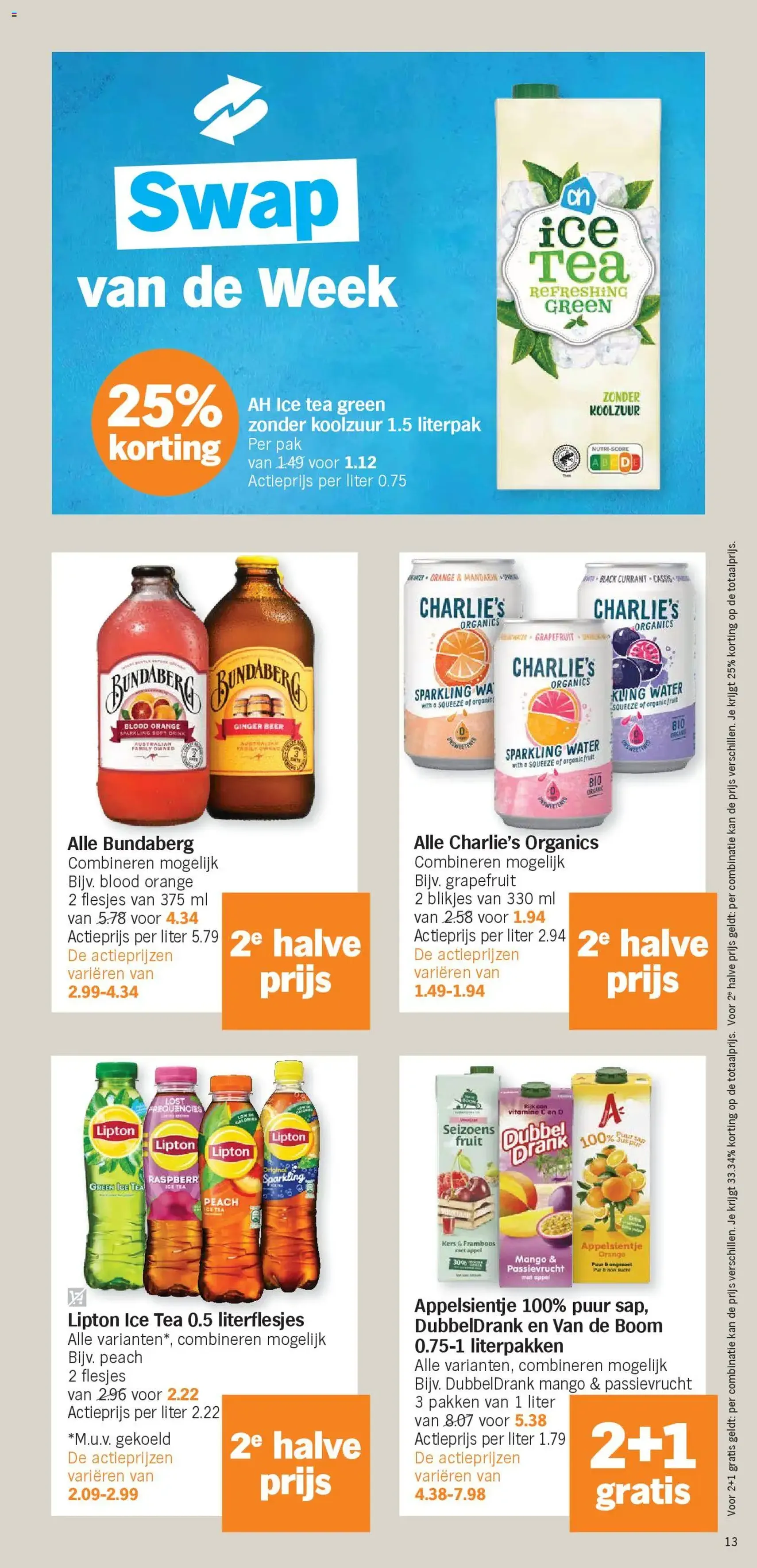 Albert Heijn folder week / de la semaine 28 - geldige folder vanaf 07/07/2025 pagina 13 van 18