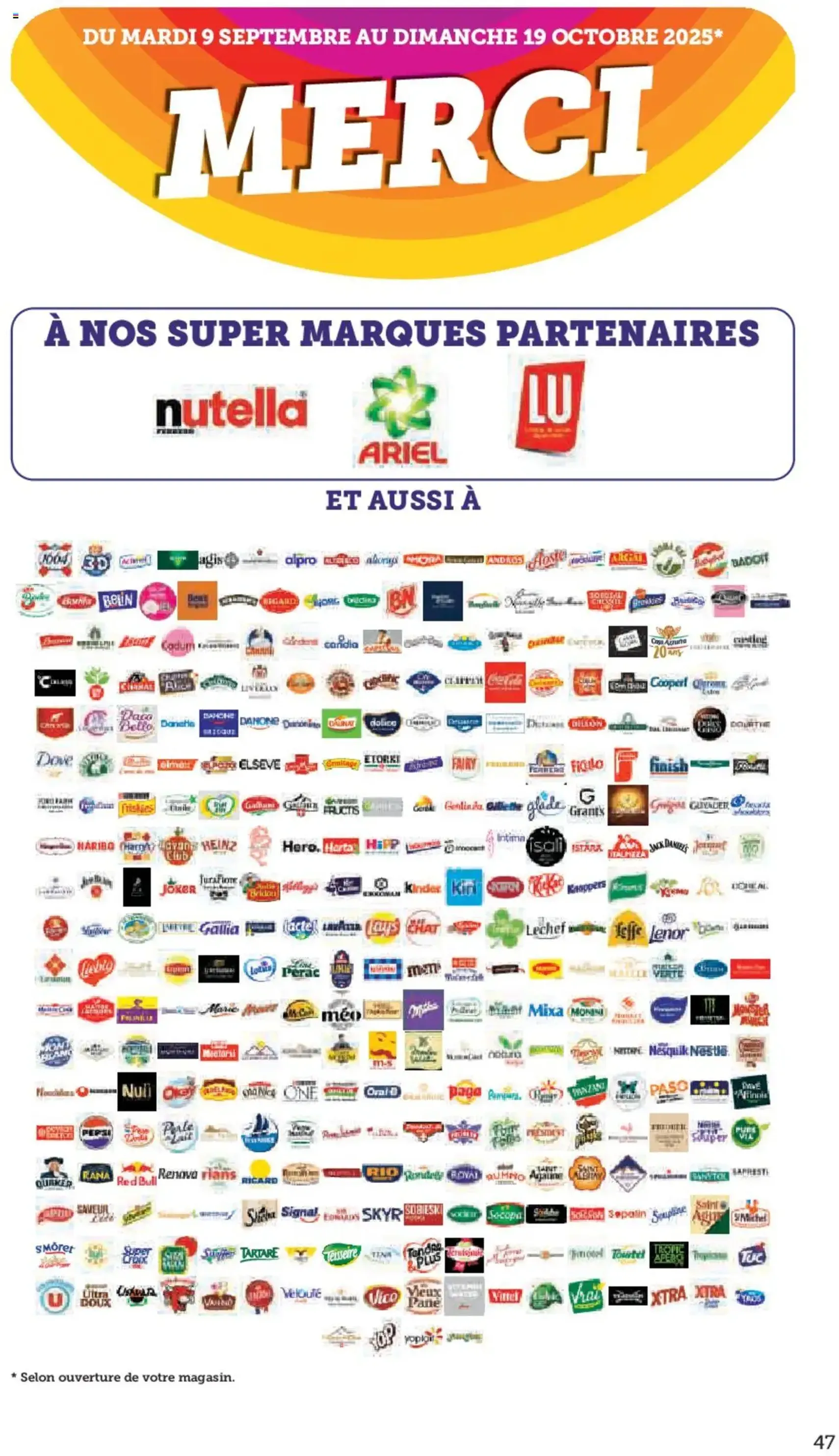 Super U catalogue - brochure valable à partir du 16/09/2025, page 47 sur 48 Super U catalogue - brochure valable à partir du 16/09/2025, page 47 sur 48