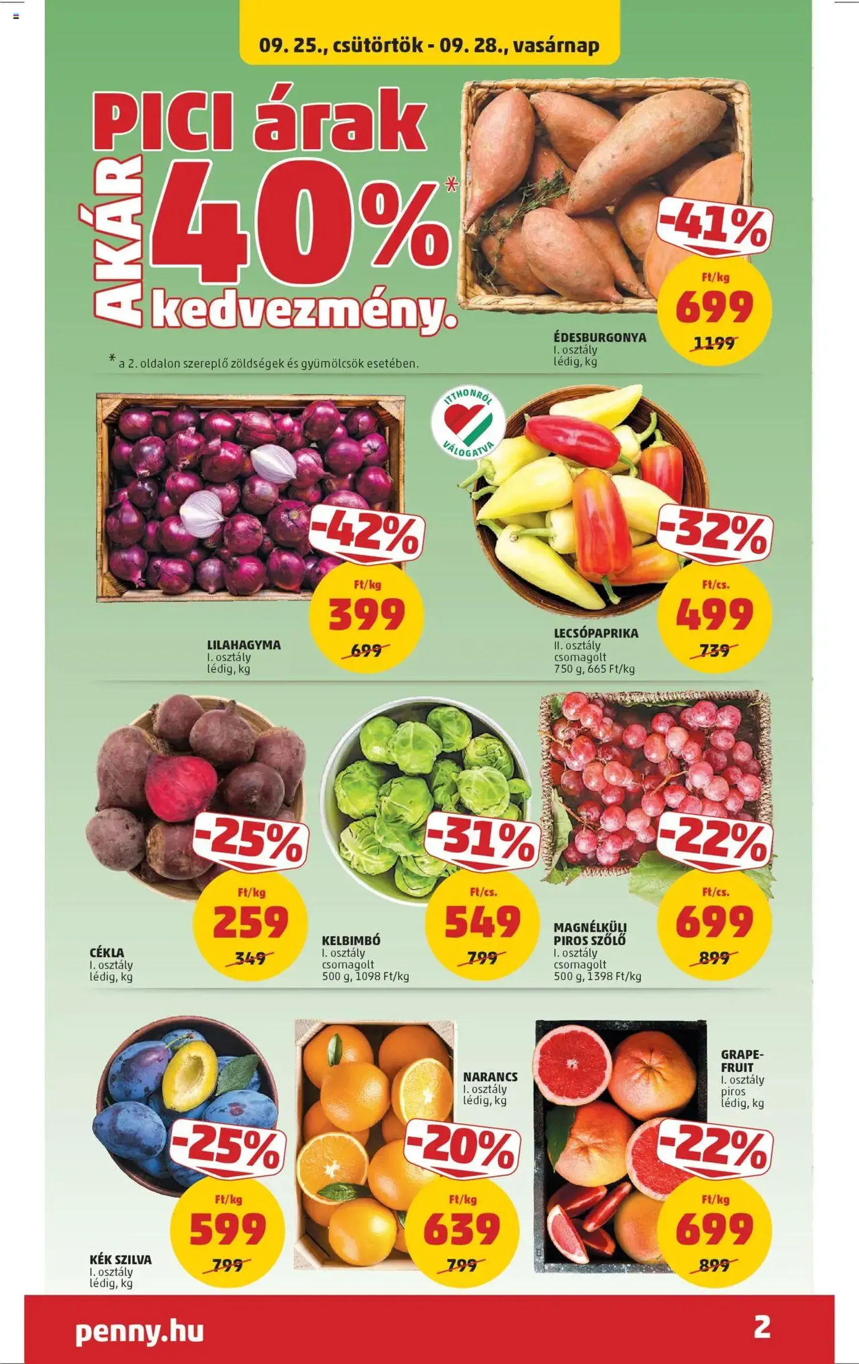 PENNY Akciós újság - 2025.09.25. érvényes szórólap 2 oldal 37 oldalból