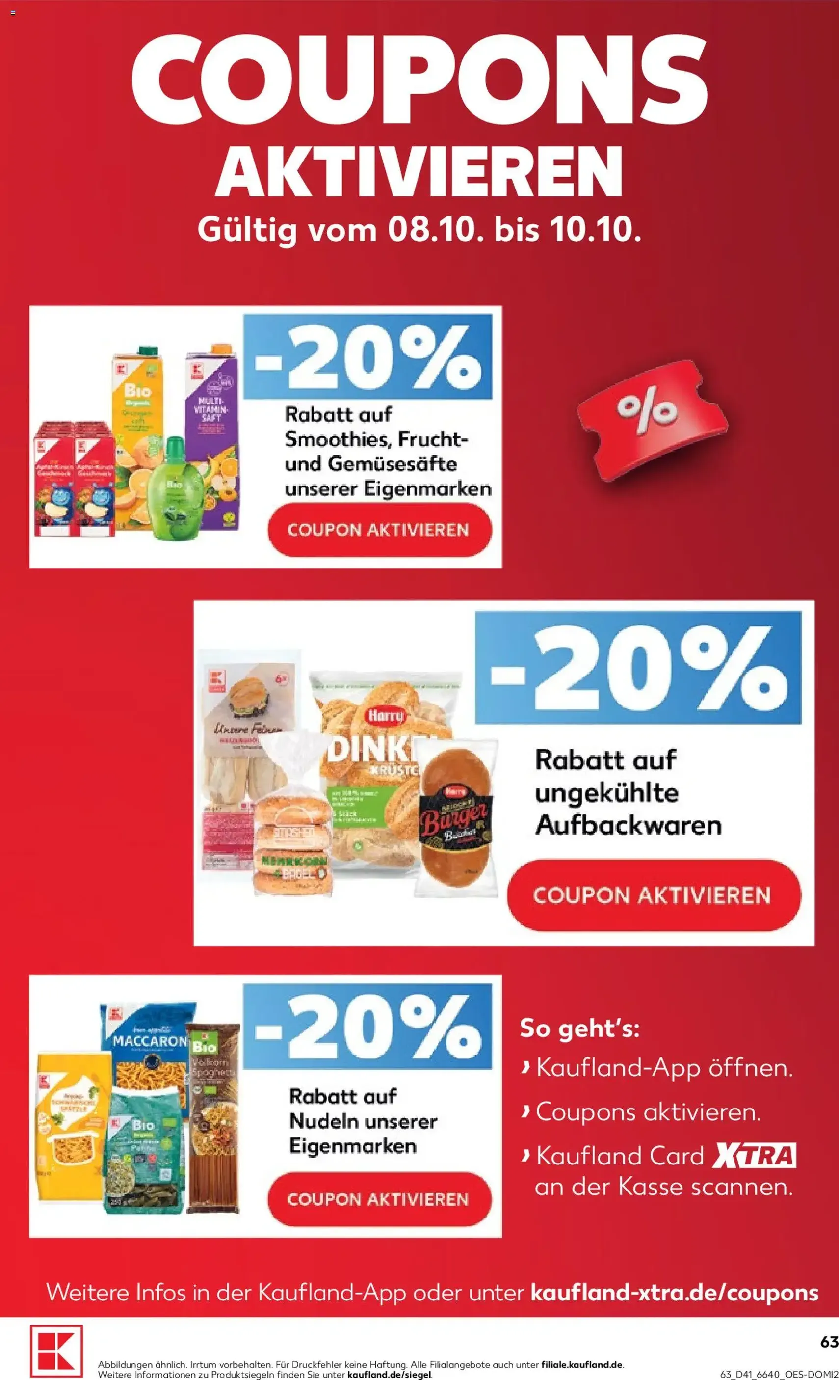 Kaufland Prospekt - Gültiger Prospekt ab 08.10.2026, Seite 63 von insgesamt 70