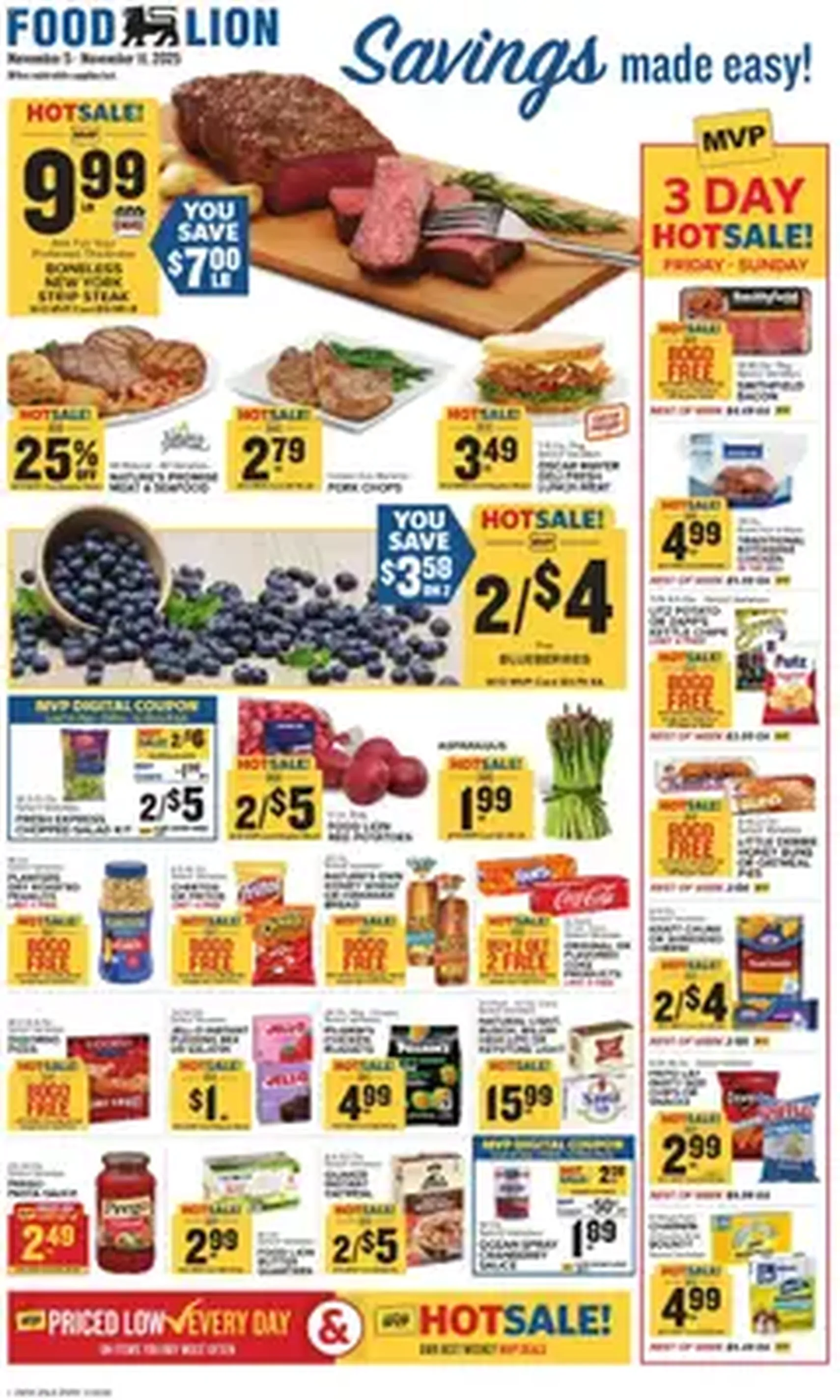Food Lion Weekly Ad - valid flyer from 11/05/2025, page 1 of 1