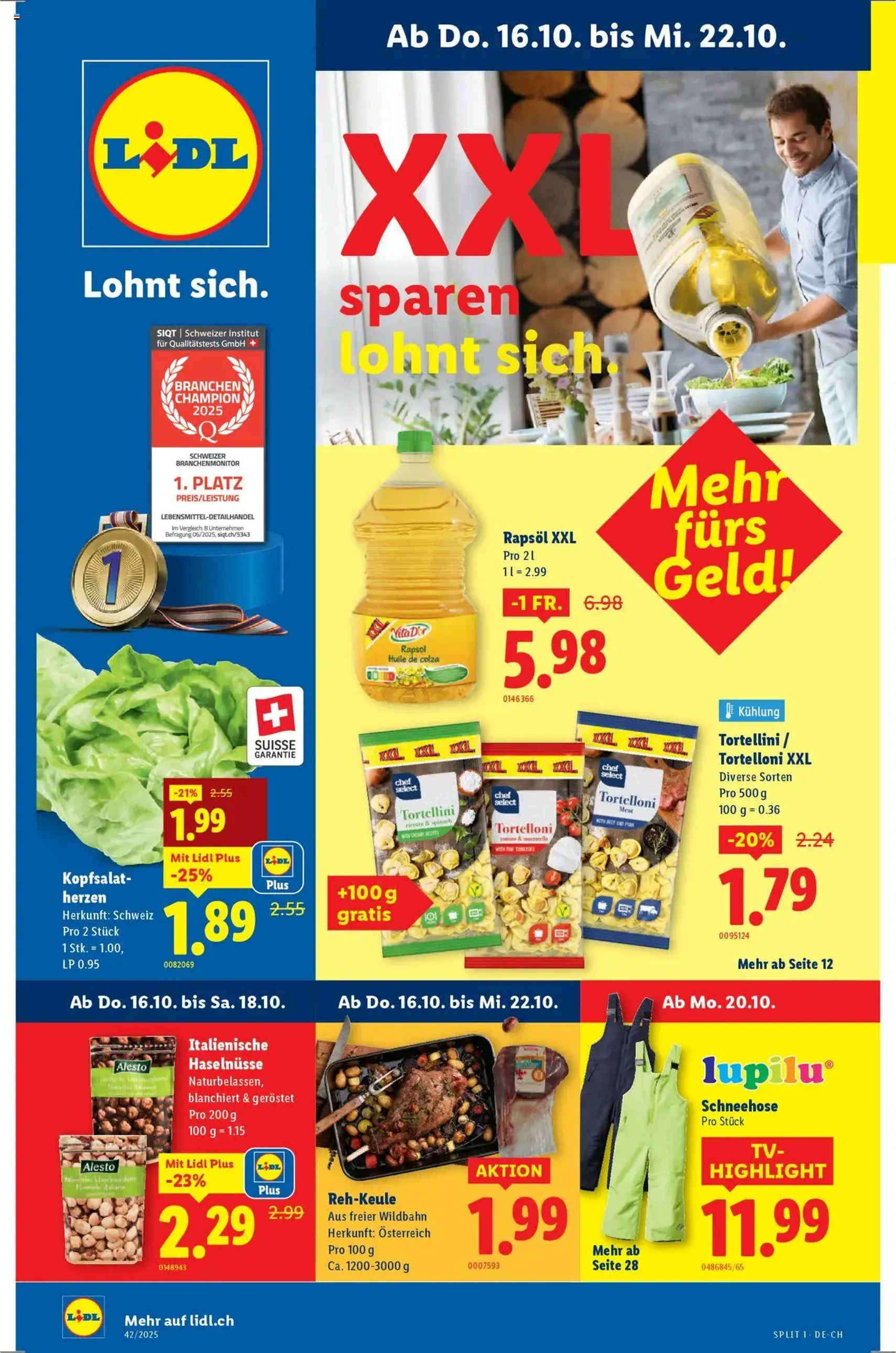 Lidl Aktionen - Gültiger Prospekt ab 16.10.2025, Seite 1 von insgesamt 32 Lidl Aktionen - Gültiger Prospekt ab 16.10.2025, Seite 1 von insgesamt 32