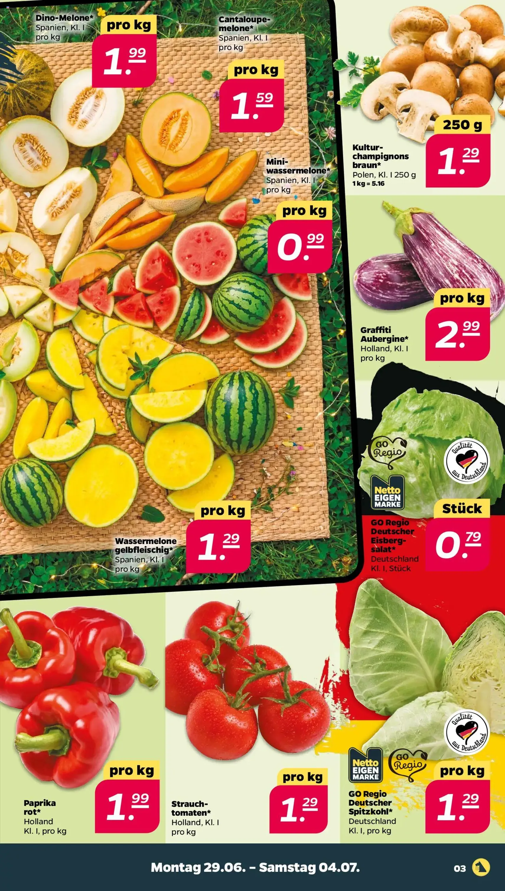 Netto Prospekt - Gültiger Prospekt ab 29.06.2026, Seite 3 von insgesamt 37