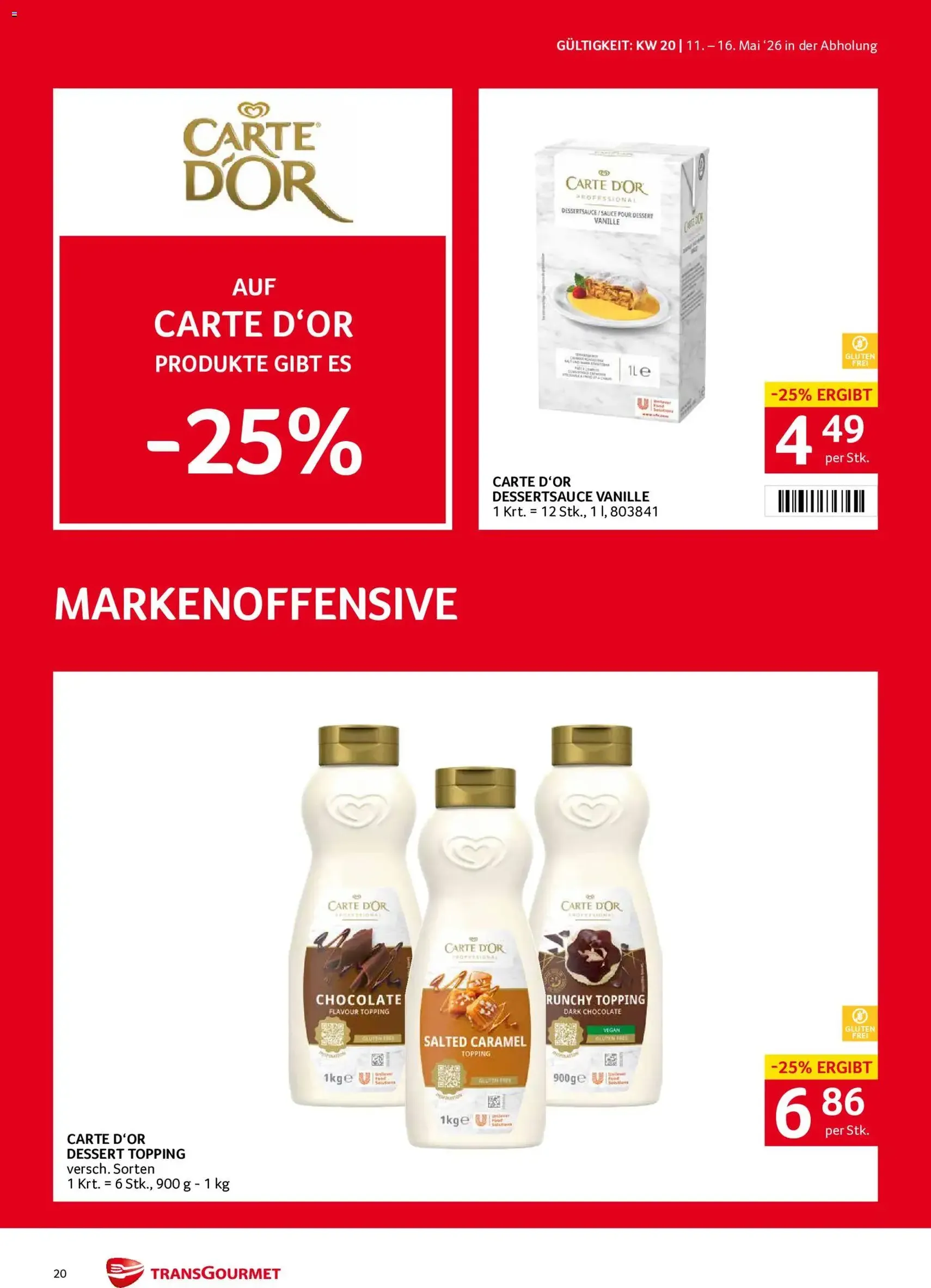 Transgourmet Flugblatt - Gültiger Prospekt ab 11.05.2026, Seite 20 von insgesamt 40