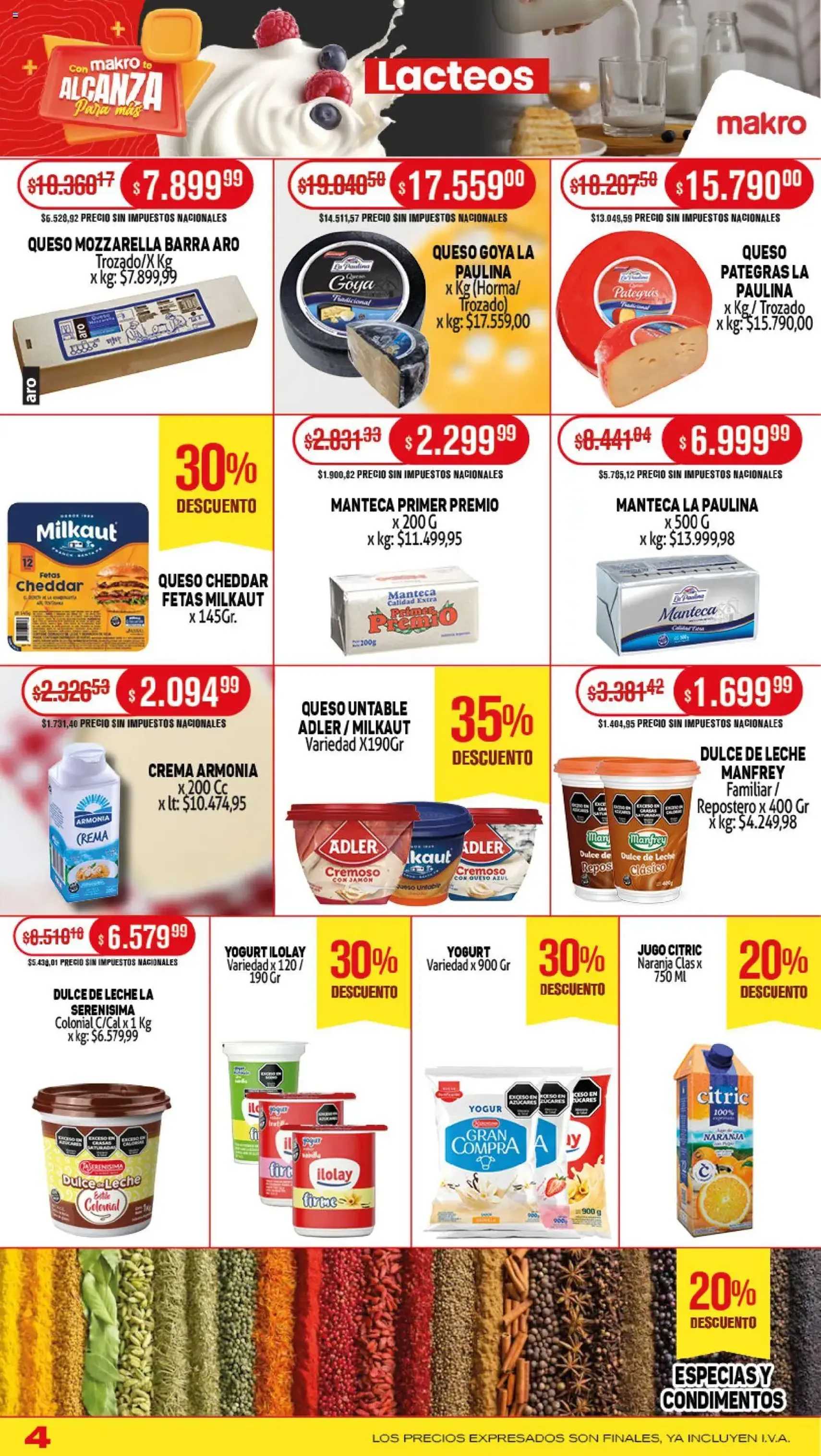 Makro ofertas - folleto válido desde 21/08/2025 página 4 de 20 Makro ofertas - folleto válido desde 21/08/2025 página 4 de 20