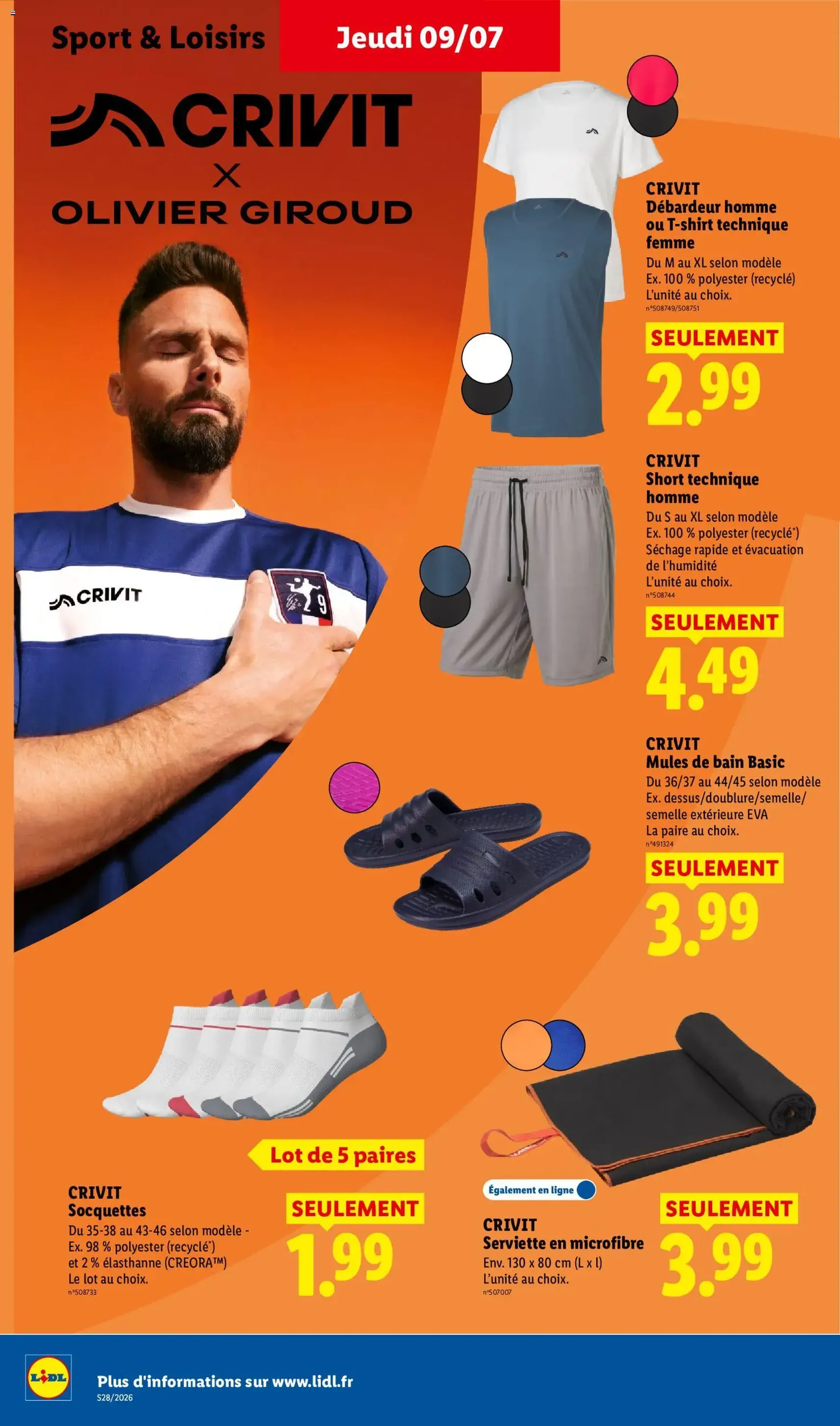 LIDL catalogue - brochure valable à partir du 09/07/2026, page 40 sur 68