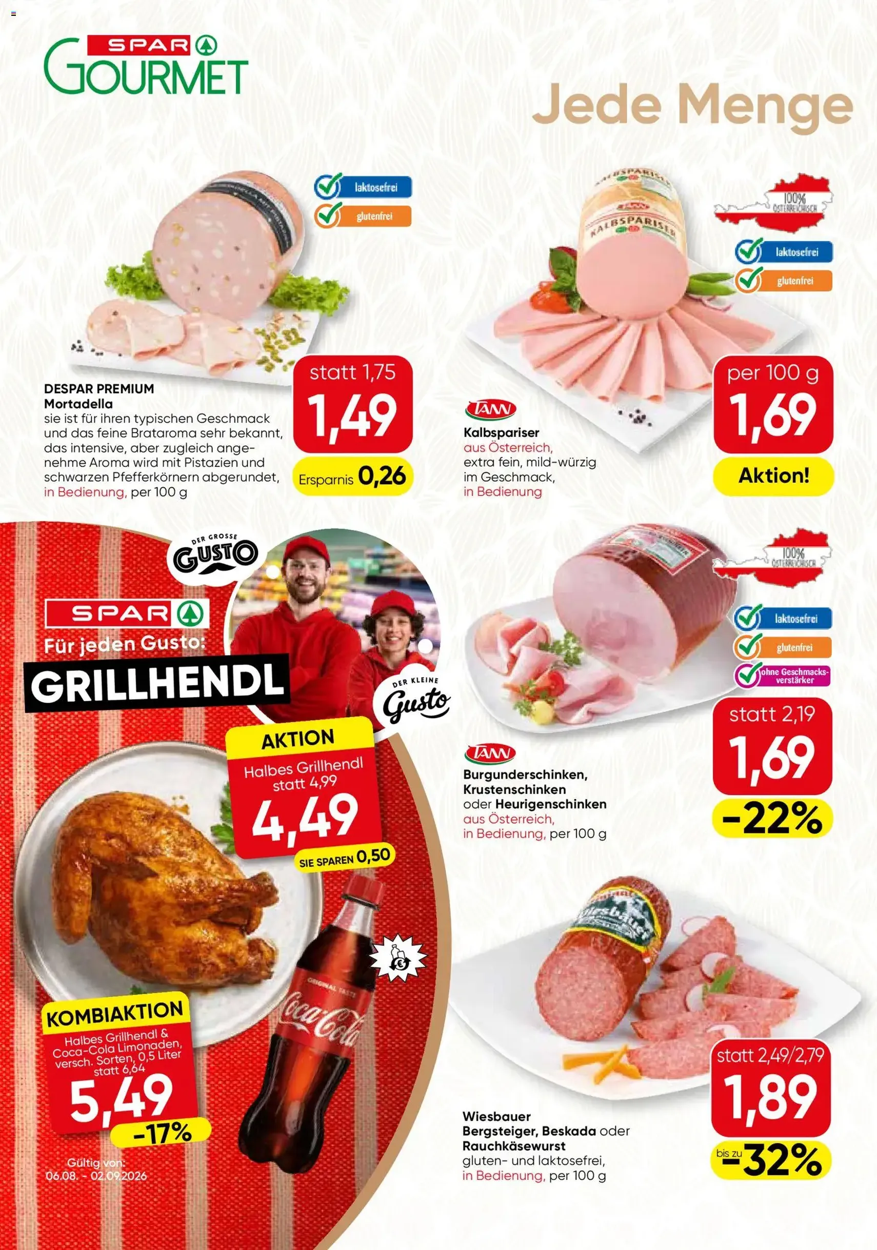 SPAR Gourmet Flugblatt - Gültiger Prospekt ab 13.08.2026, Seite 6 von insgesamt 12